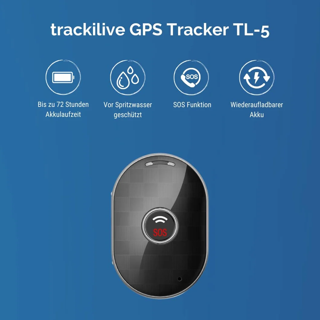 TL-5 lokalizator GPS, czas pracy 72 godziny, ultralekki, wodoszczelny, dla osób, zwierząt domowych, rowerów, dzieci, seniorów, lokalizacji na żywo, 2G, nie nadaje się do Szwajcarii