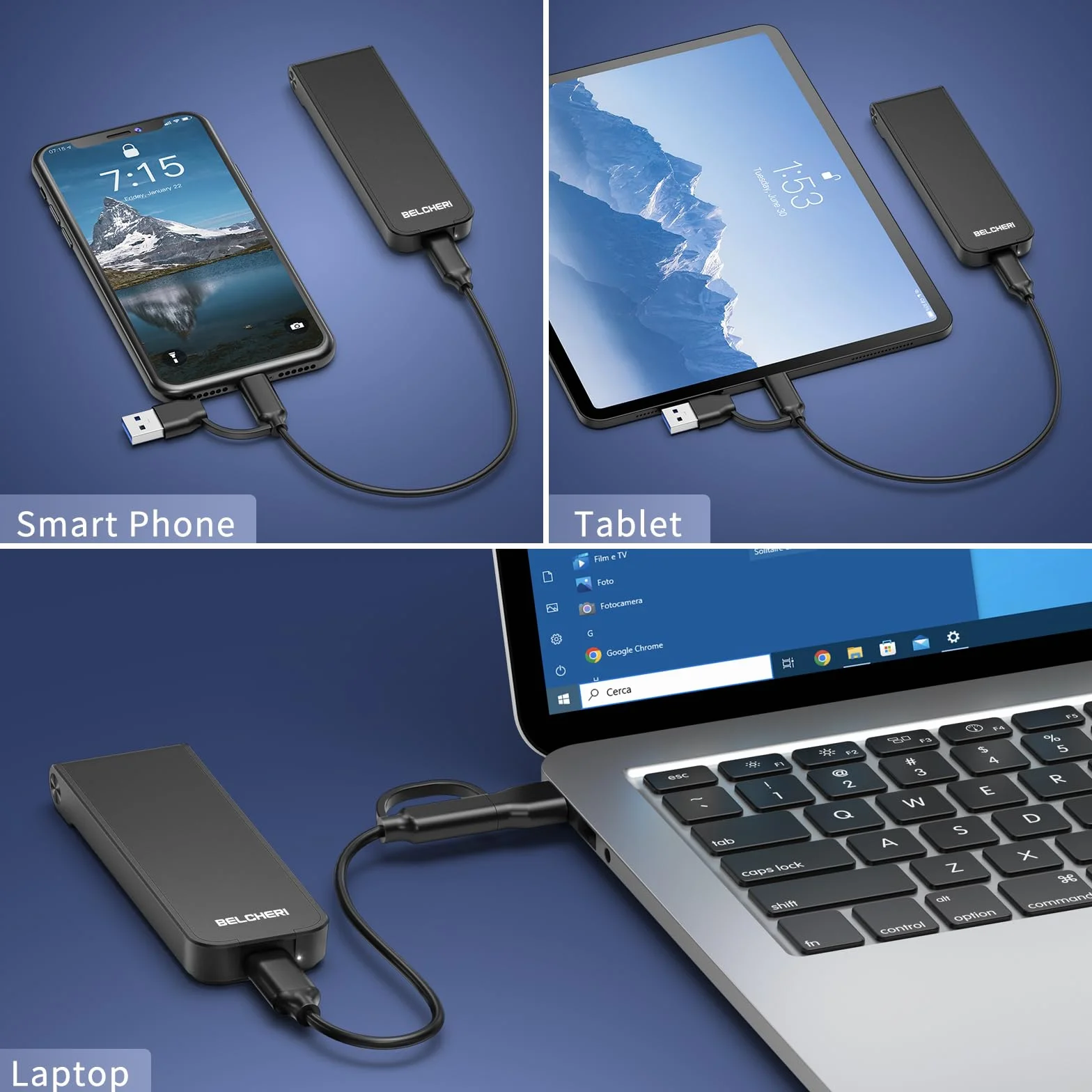 Obudowa M.2 NVMe SSD, adapter USB 3.2 Gen 2 10 Gbps, konstrukcja w stylu sandwich, instalacja bez użycia narzędzi, obsługuje UASP i Trim, niekompatybilna z dyskiem SSD M.2 SATA