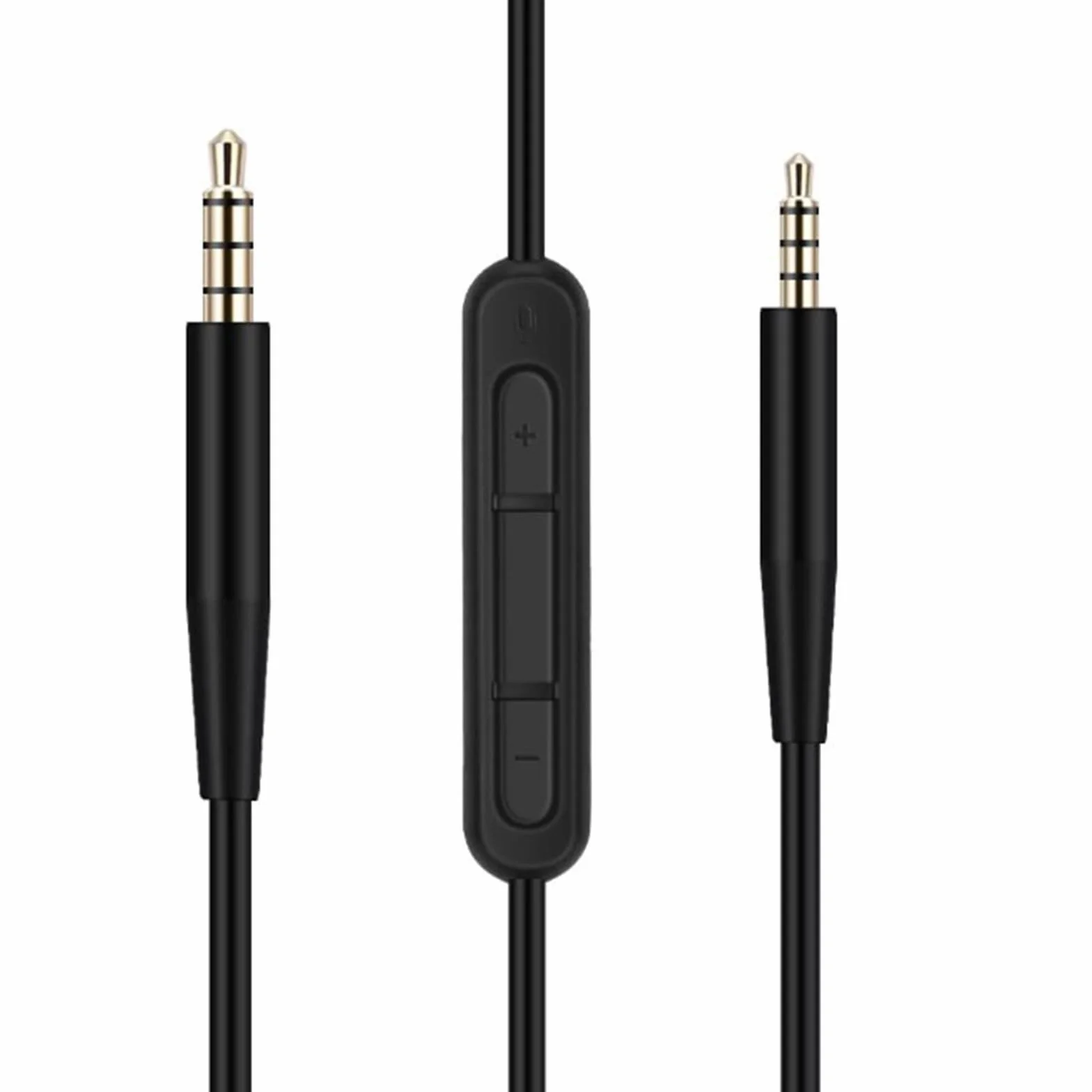 Zapasowy kabel audio kompatybilny z Bose QC25, QC35, QC45, AKG Y55, Y50, Y45BT, JBL E45BT, słuchawkami 2,5 mm na 3,5 mm, wtyczka 2,5 mm do 3,5 mm, sterowanie głośnością, męski kabel stereo do