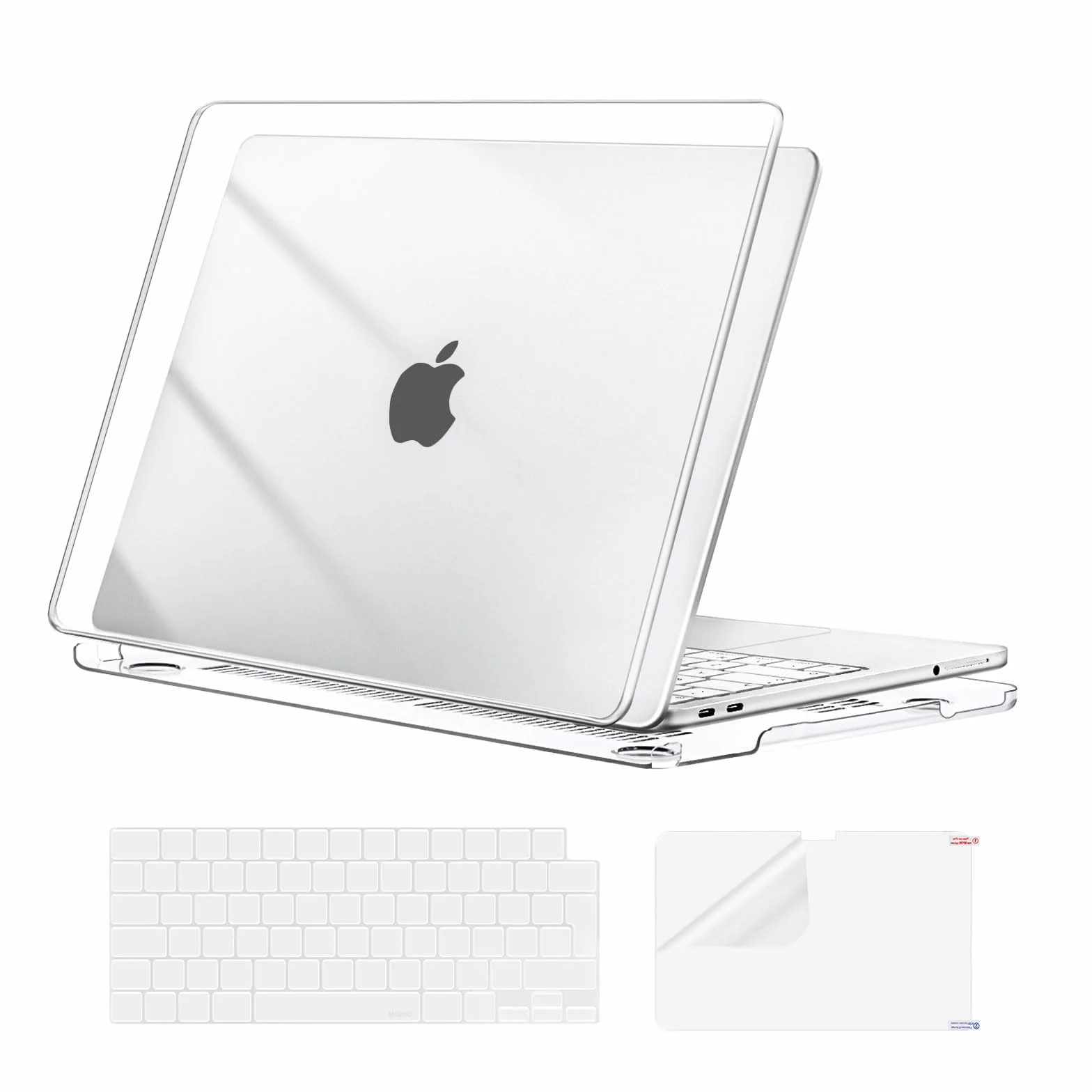 MOSISO Etui kompatybilne z MacBook Neo 13", pokrowiec A3404 2026, z chipem A18 Pro, wyświetlaczem Liquid Retina Case, klawiaturą i klawiaturą, przezroczyste