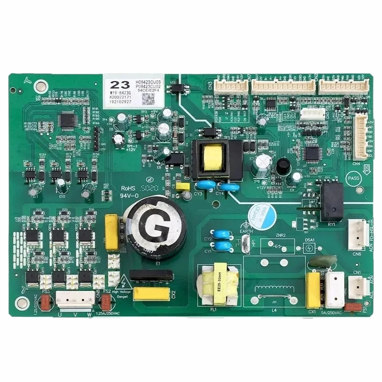 Płyta główna lodówki, płyta sterująca PCB, numer modelu W19-8423G