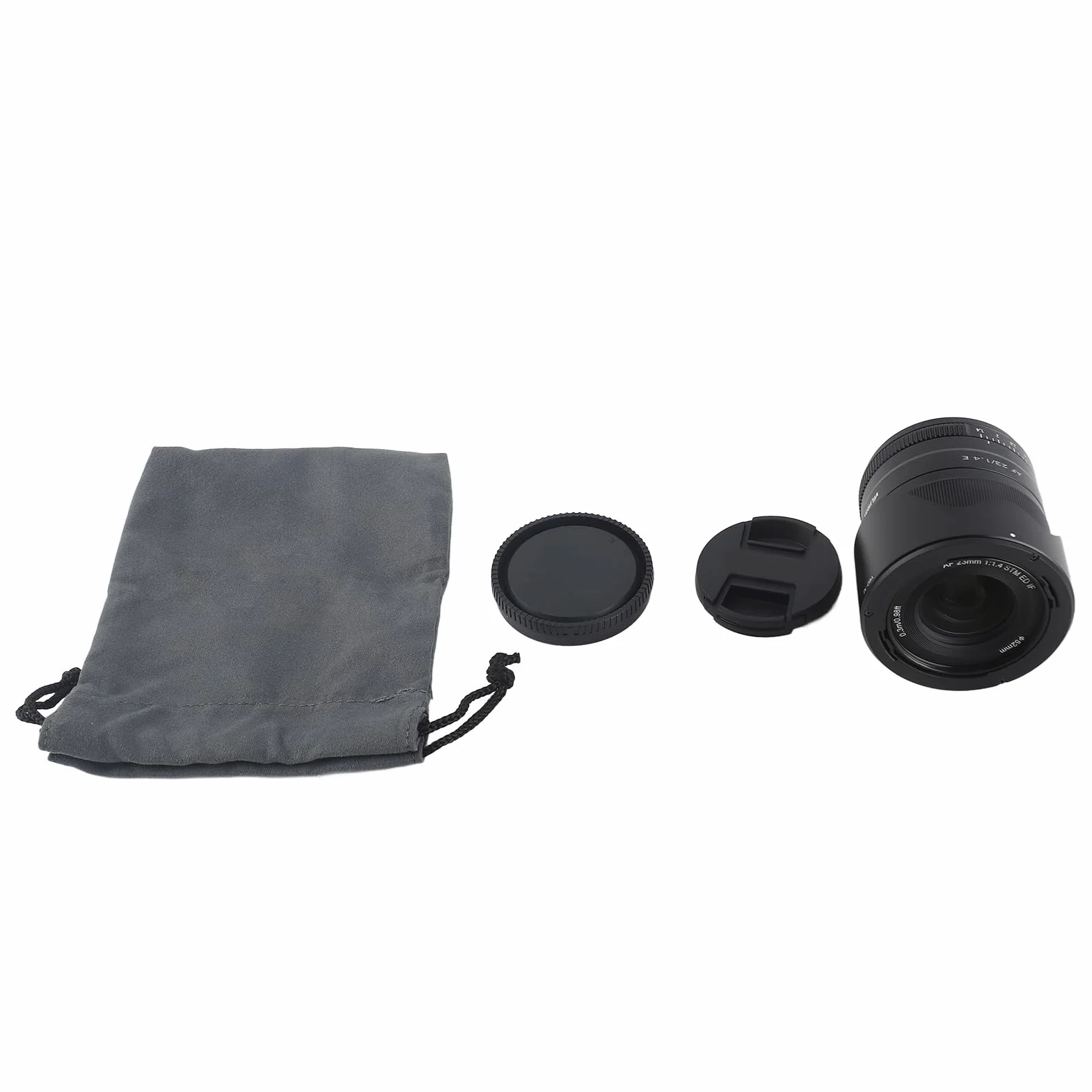 Akozon Obiektyw Stałoogniskowy 23 Mm F1,4 z dużą przysłoną i funkcją Automatycznego Ustawiania Ostrości do Aparatu z Mocowaniem E A6000 A6300 A6600