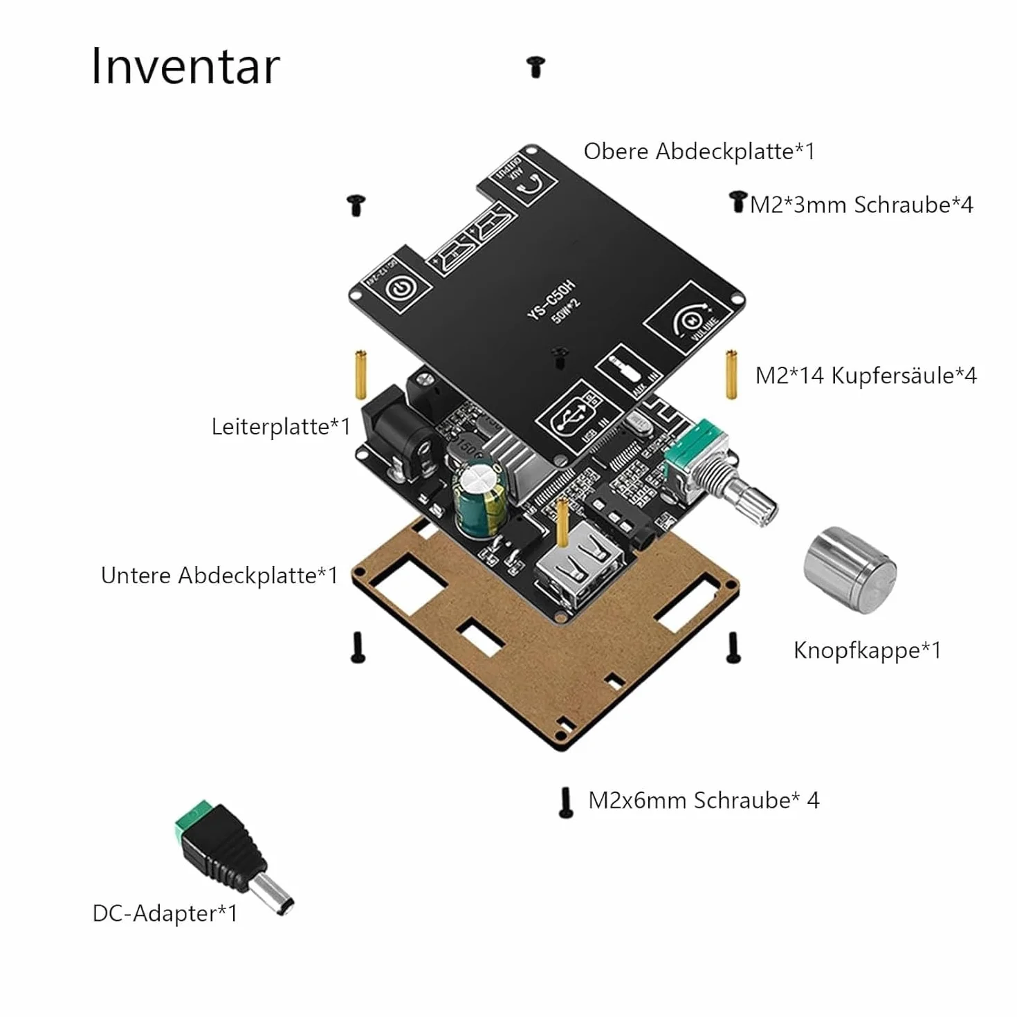 Moduł wzmacniacza Bluetooth cyfrowy wzmacniacz mocy dwukanałowy 2 × 50 W HIFI poziom stereo Bluetooth cyfrowy moduł wzmacniacza TPA3116 DC 5 V-27 V