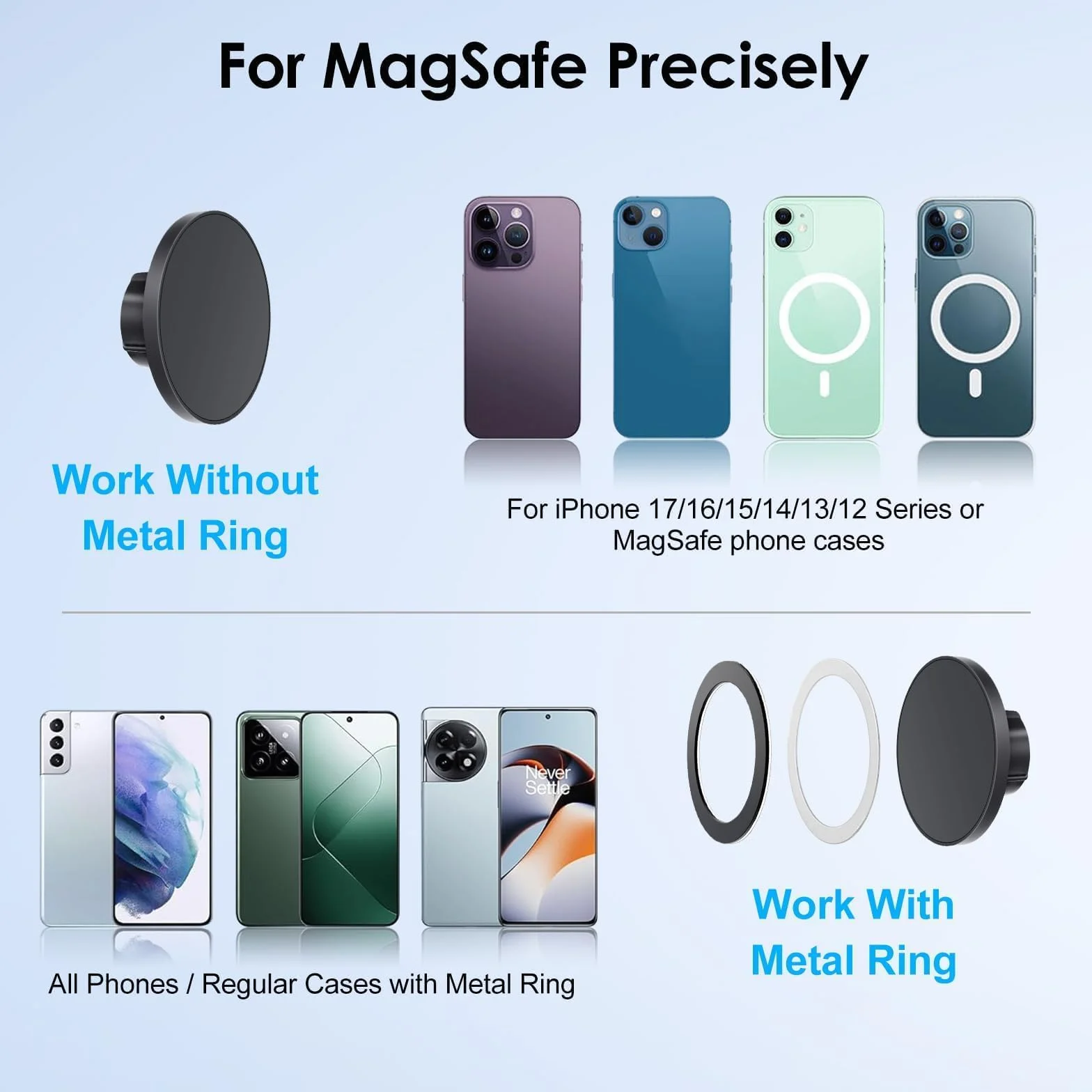 EEEKit Magnetyczny Uchwyt na Telefon do Kubka Samochodowy Kompatybilny z Magsafe dla iPhone 17-12 Serii