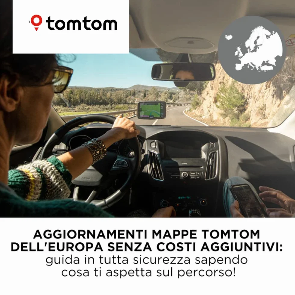 TomTom GO Essential urządzenie nawigacyjne - 5", ochrona przed korkami dzięki TomTom Traffic, aktualizacje map Europe, aktualizacje przez Wi-Fi (odnowione)