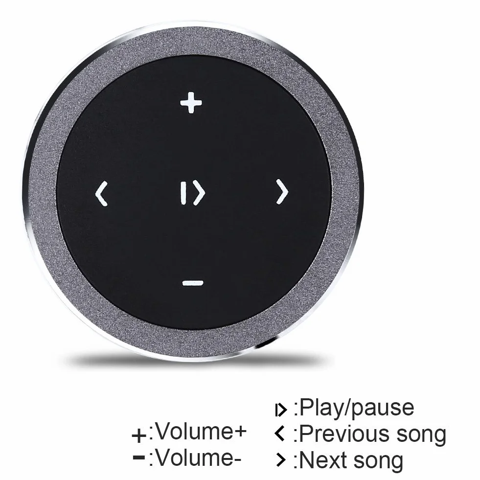 Uniwersalny Pilot Zdalnego Sterowania Bluetooth 4.0 Klawisze Multimedialne na Kierownicę Samochodową