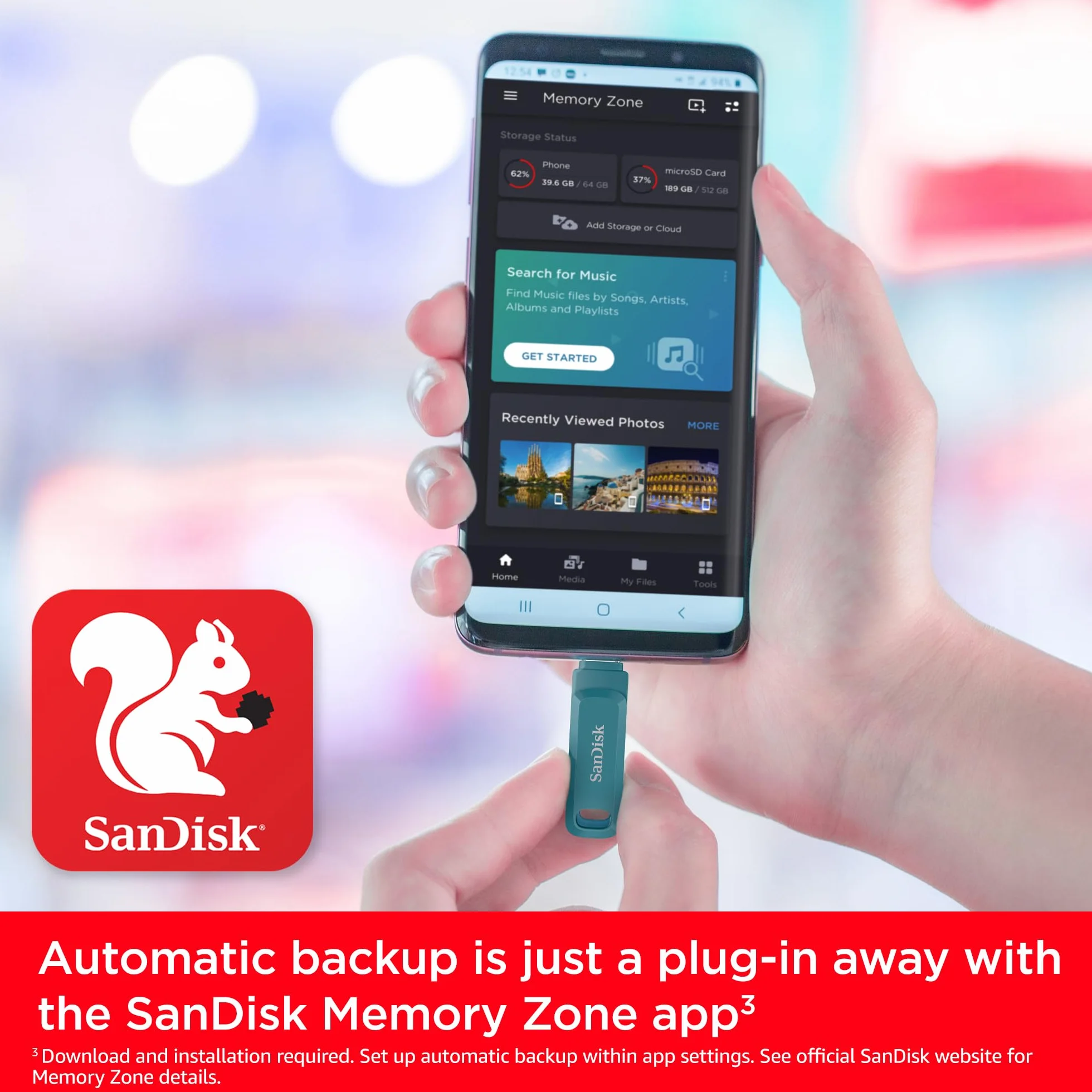 SANDISK Ultra Dual Drive Go, pamięć flash USB typu C i typu A, 256 GB (pamięć do 400 MB/s, odwracalne złącza typu C i typu A do smartfonów z systemem Android, tabletów i Mac) Navagio Bay