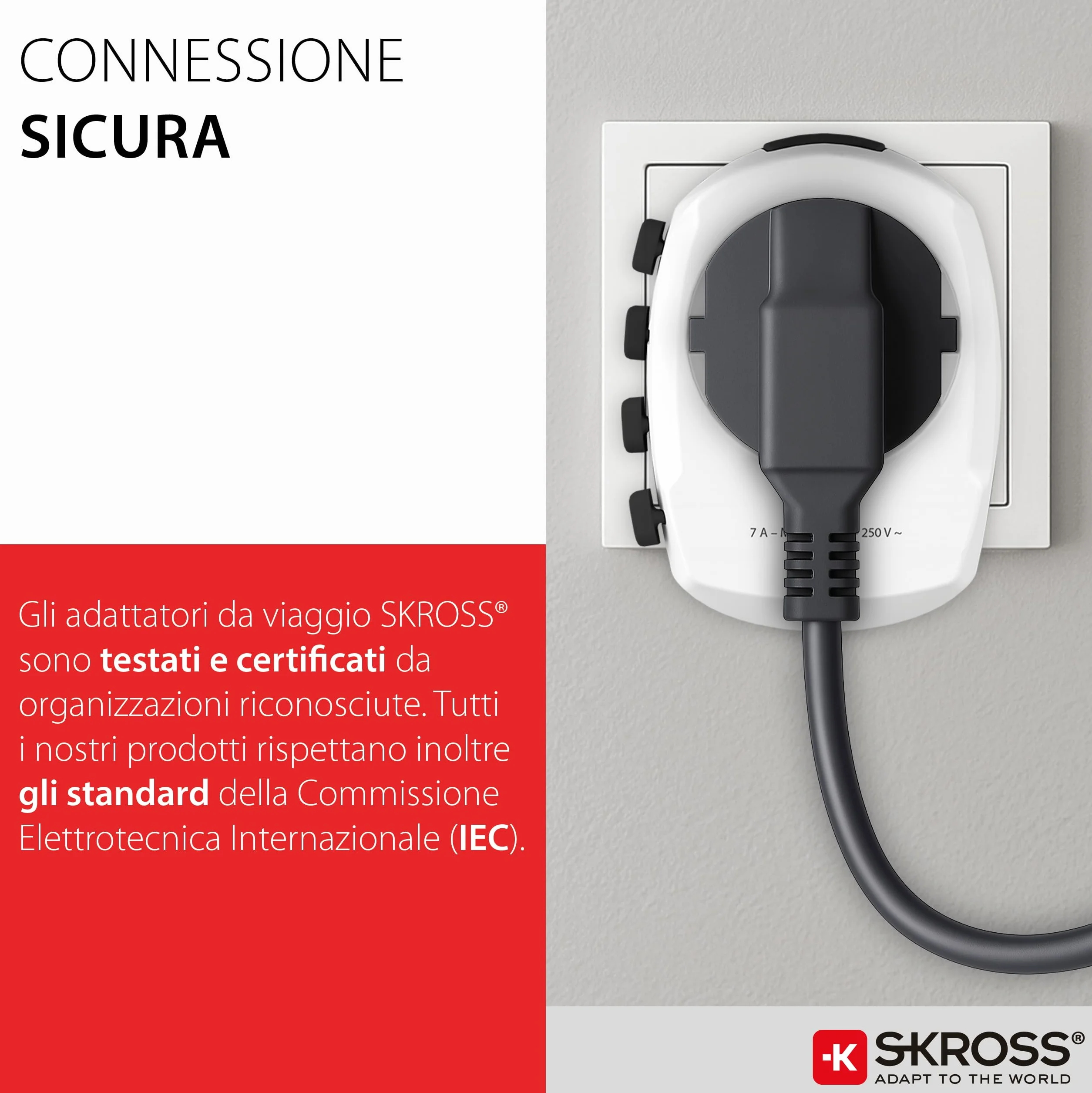 Skross 1.103145 adapter podróżny Pro