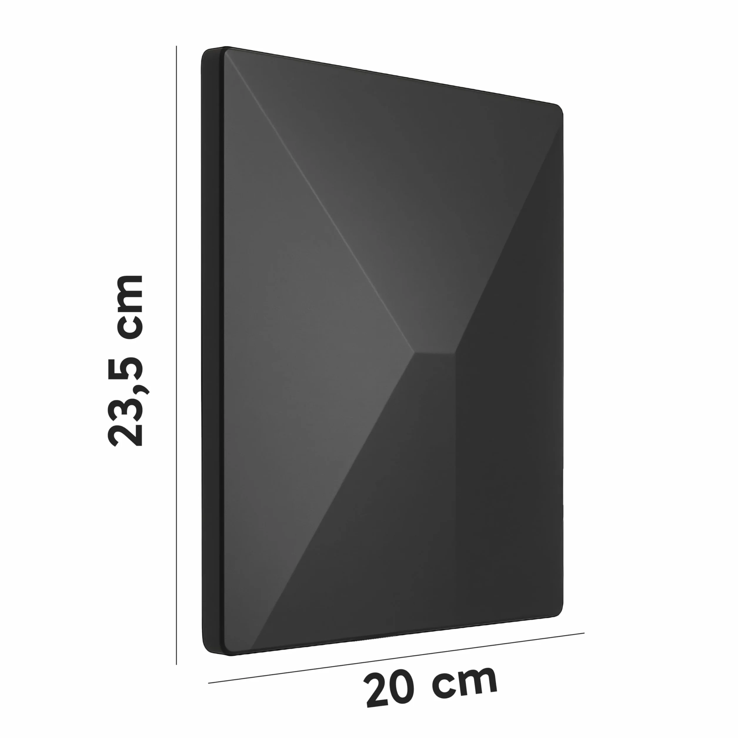 Retoo Antena DVB-T/DVB-T2 ze wzmacniaczem 35 dB, antena wewnętrzna do użytku wewnątrz i na zewnątrz, kabel 5m, odbiór 360°, antena TV do telewizora, dekodera i radia, UHF/VHF/FM, zasilanie DC 5 V