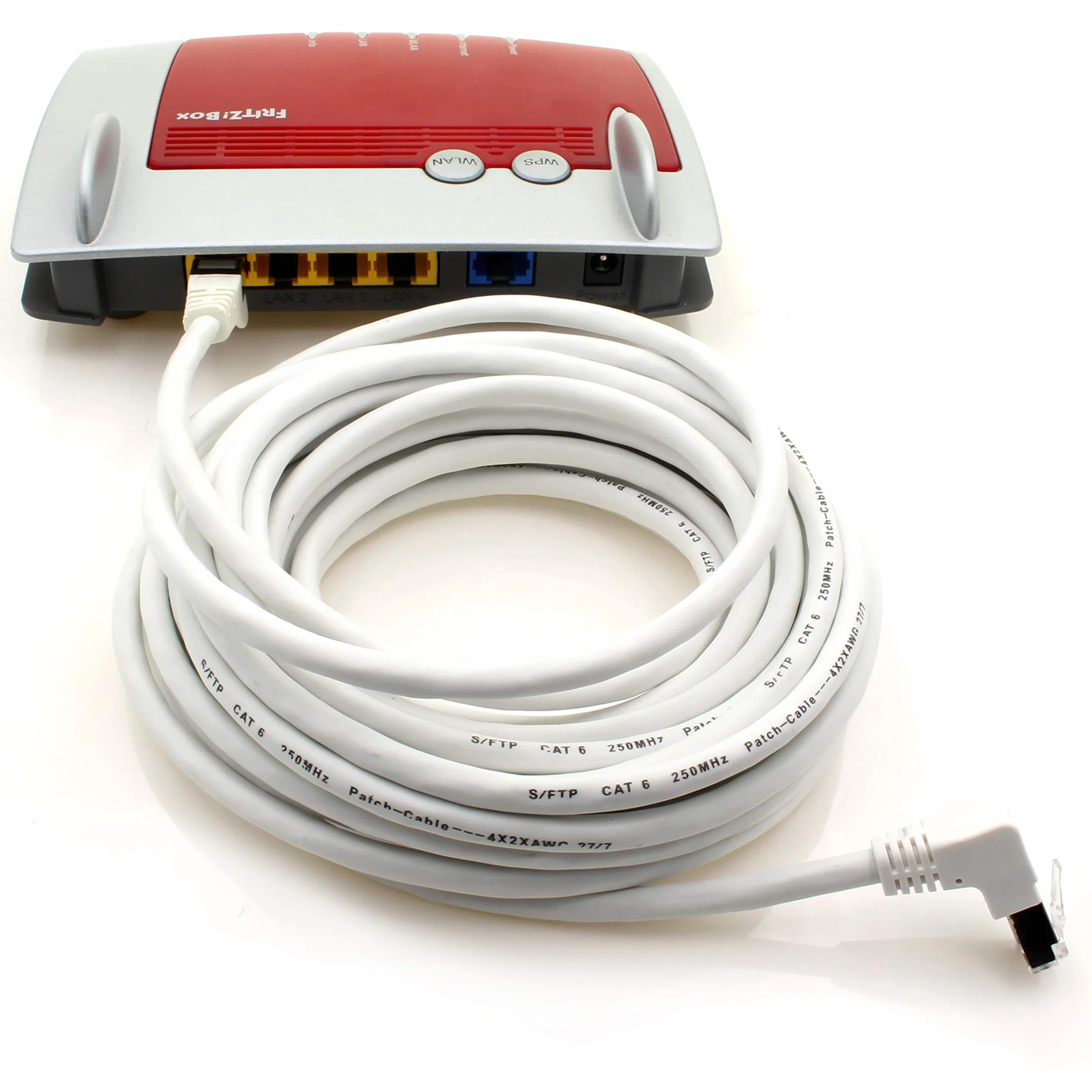 1aTTack.de 366264 Kabel sieciowy Cat.6 kąt 90 stopni 10m - 7 kolorów - Kabel krosowy Cat6 (SFTP PIMF) 1000Mbit/s Złącze Rj 45-7 x 10m metrów 7 kolorów