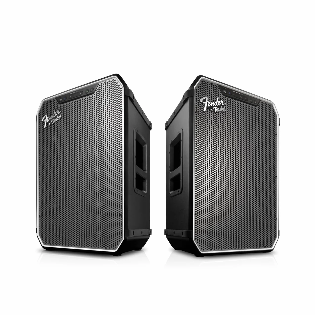 Głośnik Bluetooth Fender x Teufel ROCKSTER NEO w zestawie stereo, przenośny głośnik bezprzewodowy, 130 dB SPL Peak – długi czas pracy baterii (Black & Steel)