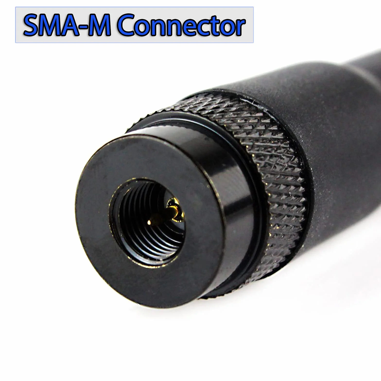 Retevis RT20 Antena Walkie Talkie SMA-M Dwupasmowa VHF UHF o Wysokim Wzmocnieniu Kompatybilna z Radiiem Dwukierunkowym RT3 RT3S RT85 RT87 RT82 RT83 Baofeng UV-3R YAESU TONGFA TYT WOUXUN