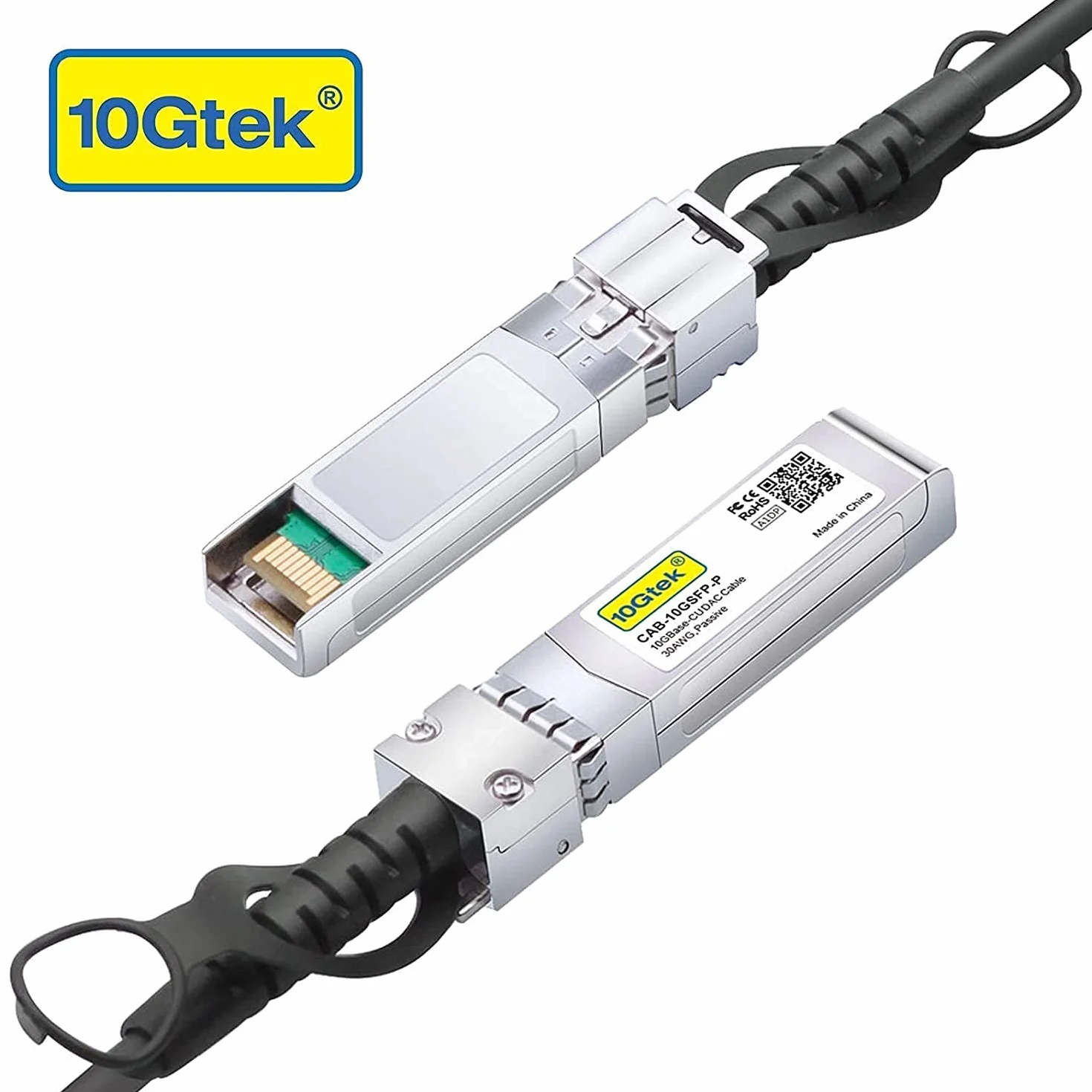 SFP+ DAC Twinax Cable 0.3-Meter(0.98ft), 10G SFP+ to SFP+ Direct Attach Copper Patch Passive Cable for Cisco SFP-H10GB-CU0.3M, Ubiquiti UniFi, TP-Link, Netgear, D-Link, Zyxel, Mikrotik and More