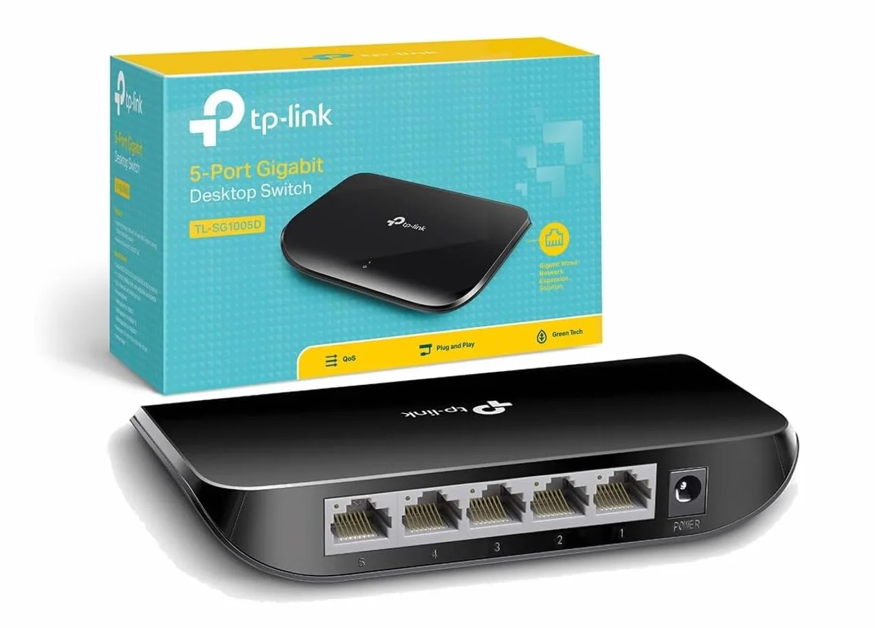 TP-Link TL-SG1005D Przełącznik Gigabit 5× 10/100/1000 Mb/s Desktop Plug & Play
