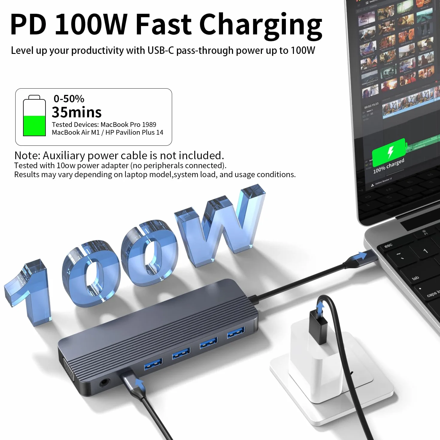 Podwójny monitor stacji dokującej, 13 w 1 USB C z podwójnym HDMI 4K, VGA, Gigabit Ethernet, 100 W PD, 5 USB 3.0/2.0, czytnik kart SD/TF, pomocniczy klucz sprzętowy USB C do MacBooka, Dell