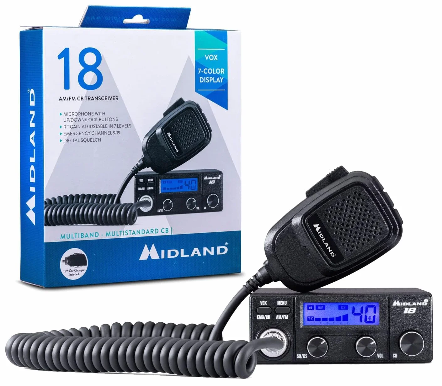 Midland 18 samochodowych radiotelefonów CB