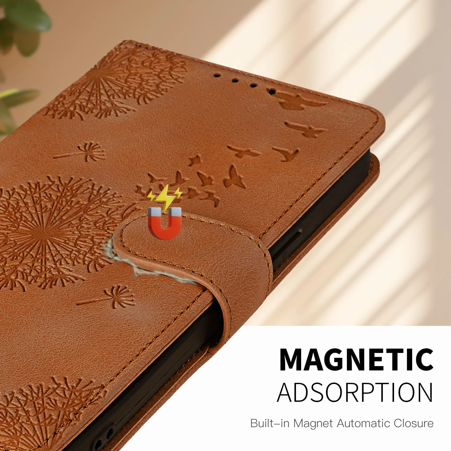 Xiaomi Redmi 14C 5G Etui z klapką skóra PU magnetyczne