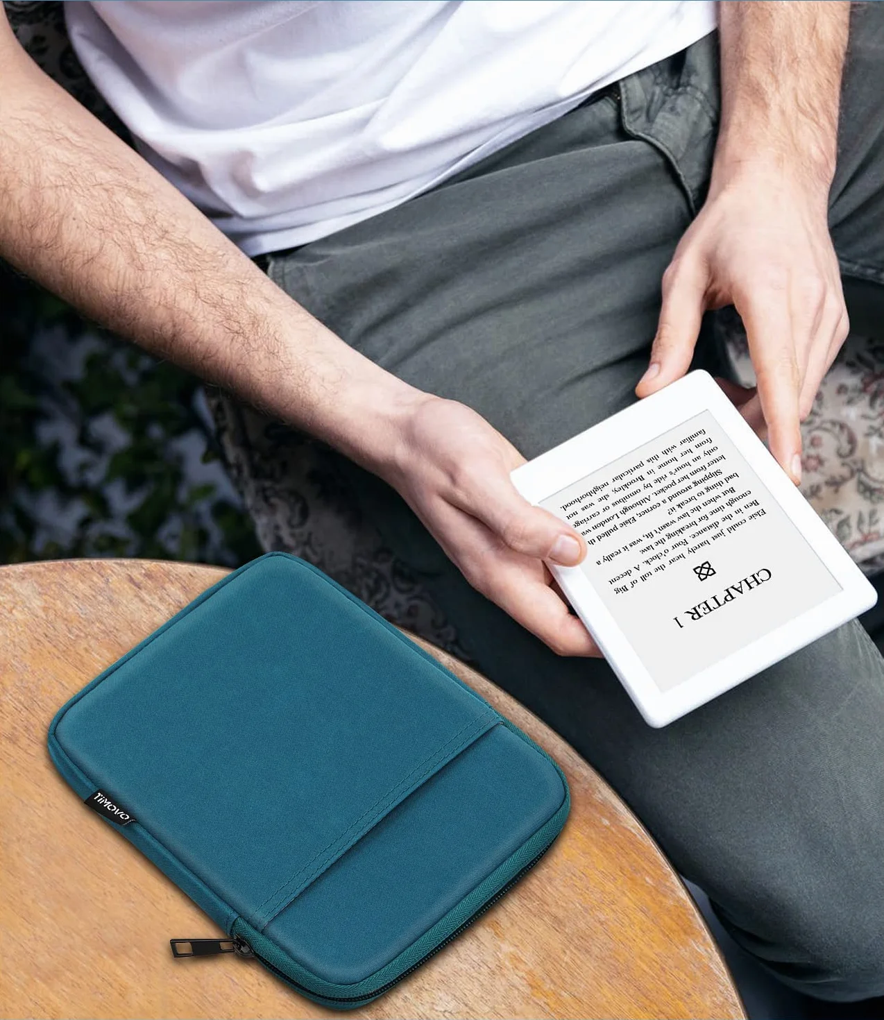 TiMOVO 6-7 Inch Sleeve Case for All-New Kindle Paperwhite & Colorsoft Signature Edition, Protective Sleeve Cover Pouch Bag Carrying Case for Kindle E-Reader/Oasis, Peacock Blue