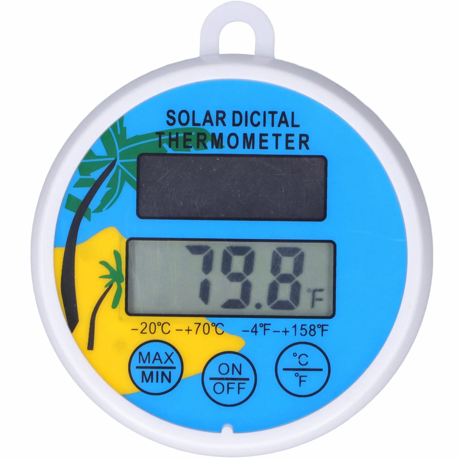 Słoneczny Cyfrowy Termometr do Basenu Tester Temperatury Wody