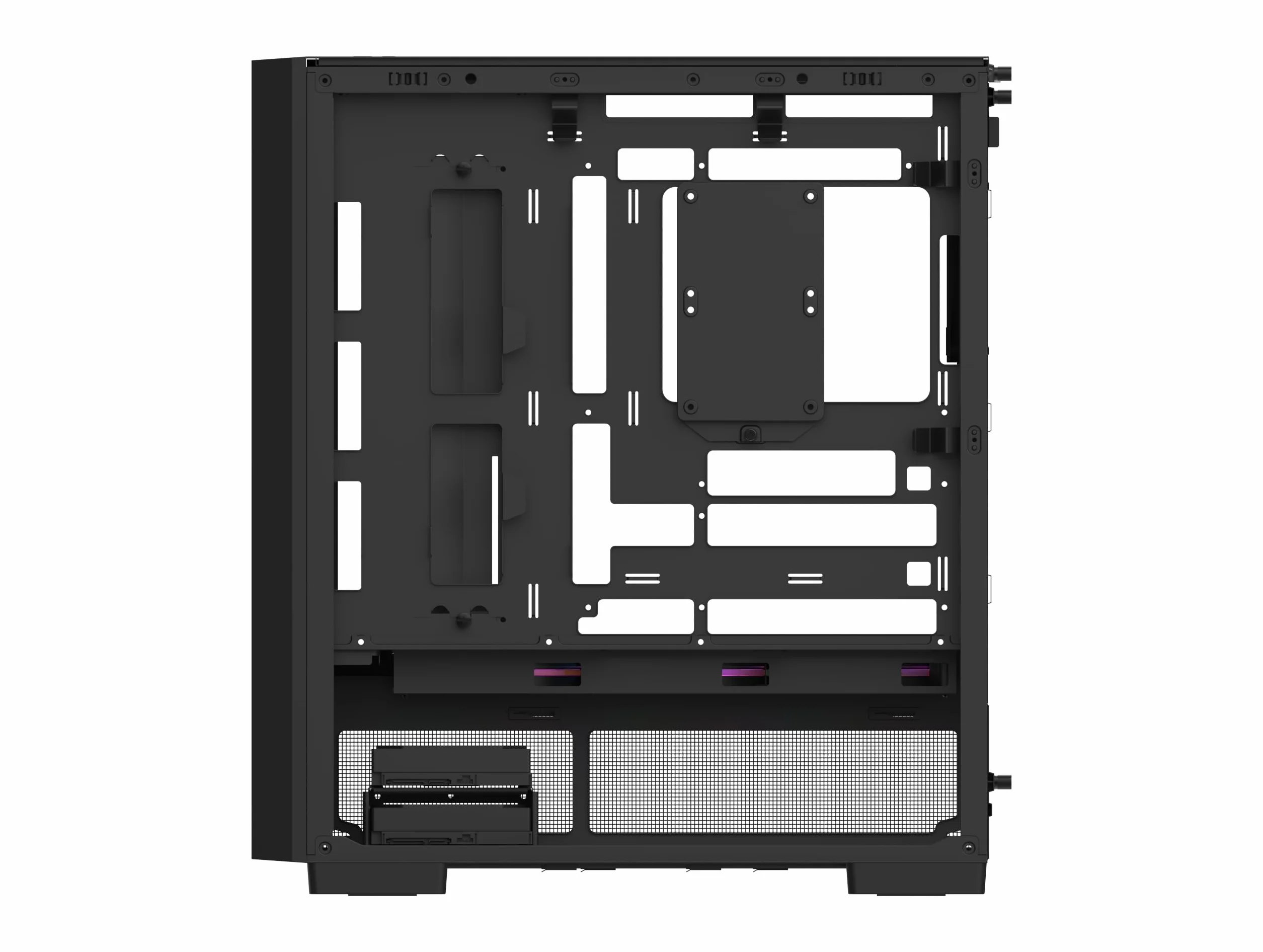 Thermaltake S380 TG ARGB | Mid Tower Chassis | kompatybilny z Hidden Connector | panel ze szkła hartowanego | 360 mm Single Frame ARGB system wentylatora i 1 fabrycznie zainstalowany wentylator ARGB