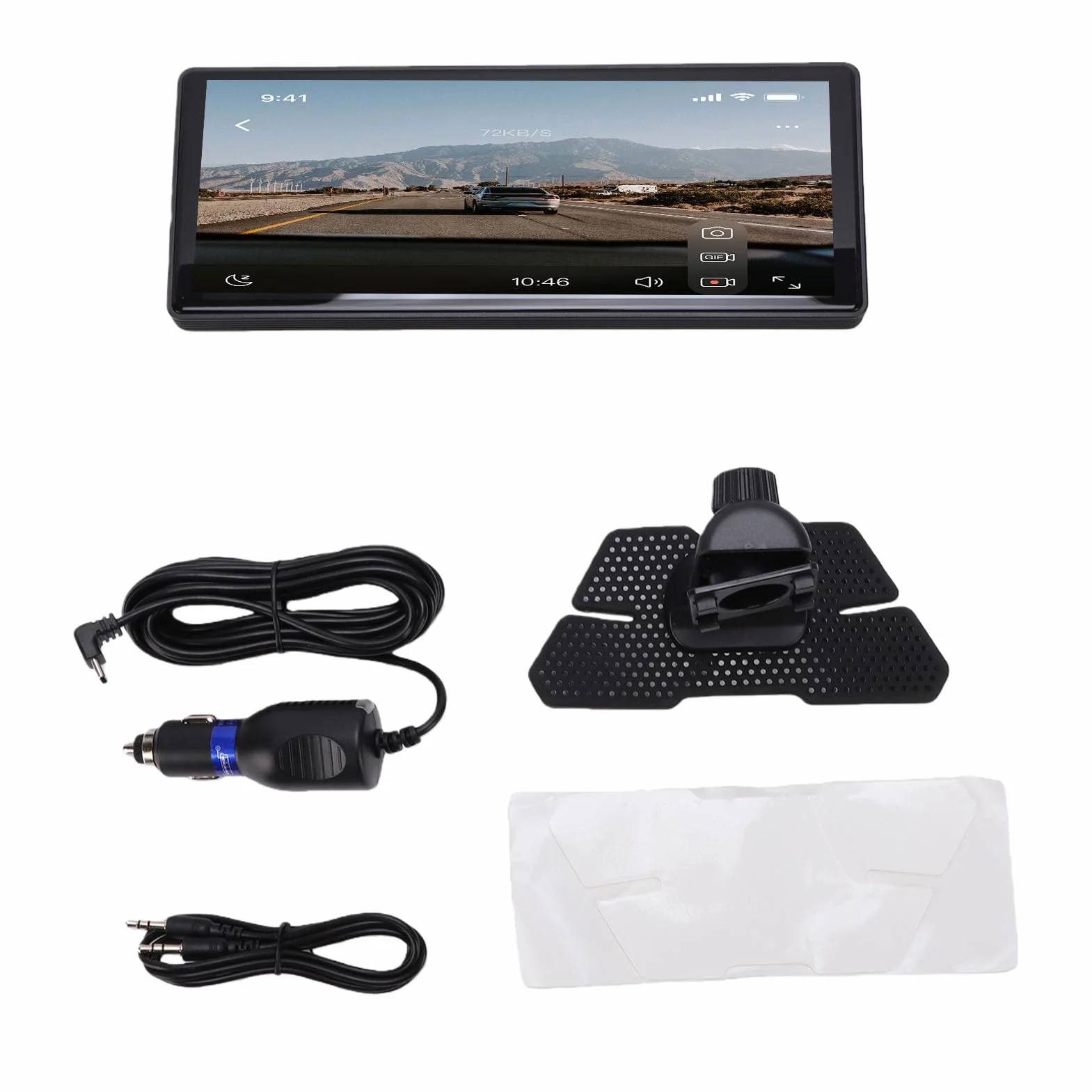 POENVFPO Samochodowe Stereo o Przekątnej 10,26 Cala, Bezprzewodowy Ekran Dotykowy CarPlay Auto Odtwarzacz MP5 Bluetooth z łączem Lustrzanym AirPlay, dla Samochodów Osobowych, Ciężarowych
