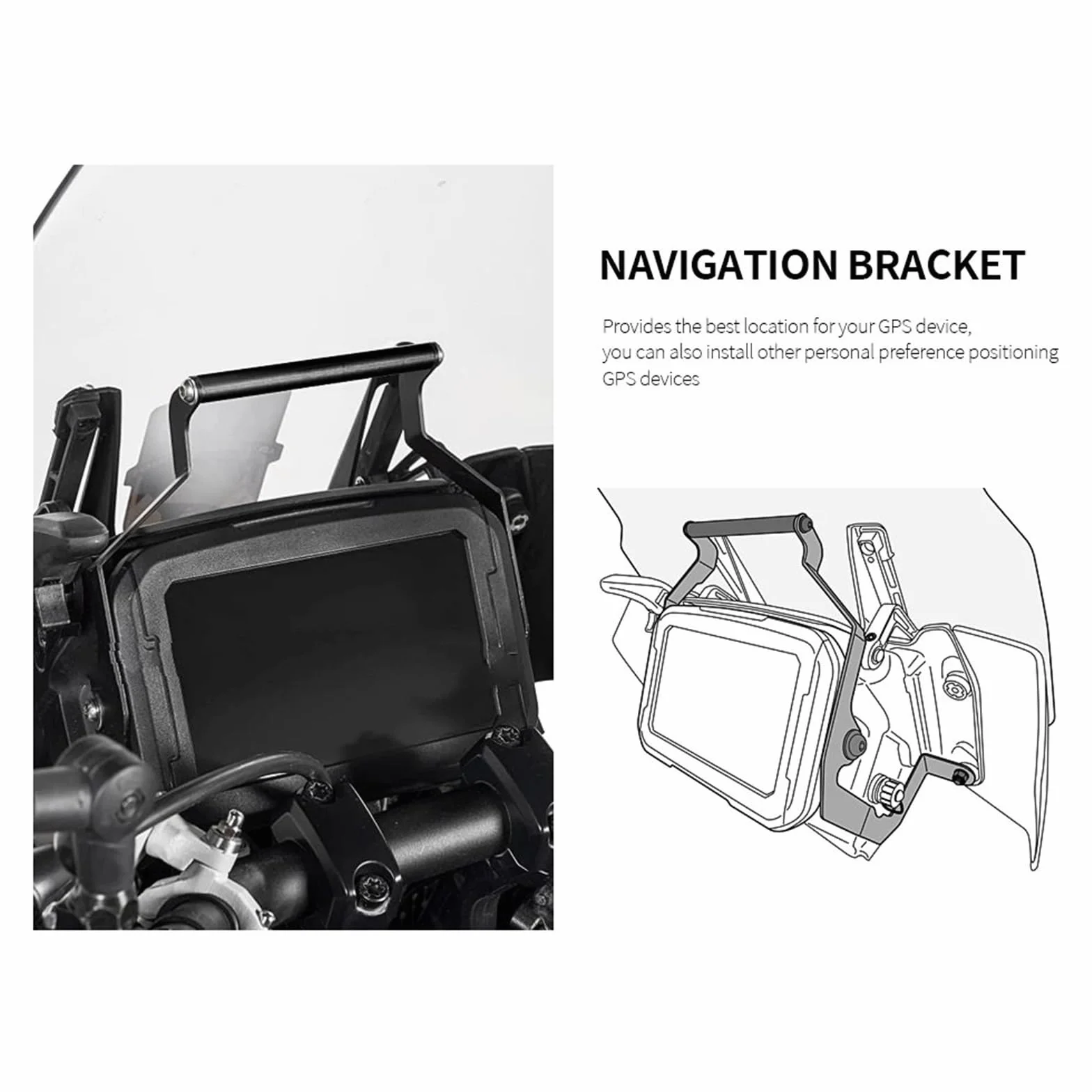 Uchwyt do nawigacji GPS Uchwyt do ładowania telefonu komórkowego pasujący do Pan America 1250 Special RA1250 Uchwyt na akcesoria motocyklowe do nawigacji(USB charging kit)