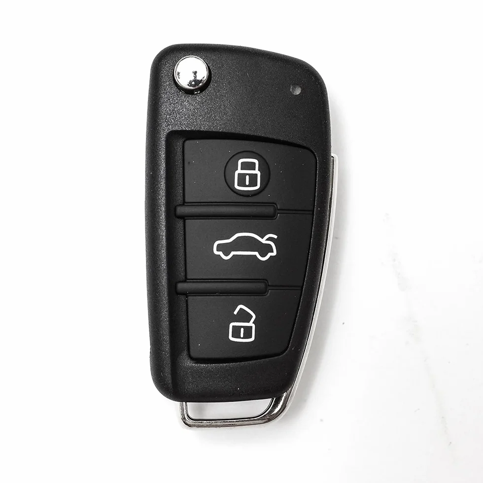 Obudowa z 3 przyciskami, z pilotem zdalnego sterowania, do Audi A2, A3, A4, A6, A8, TT