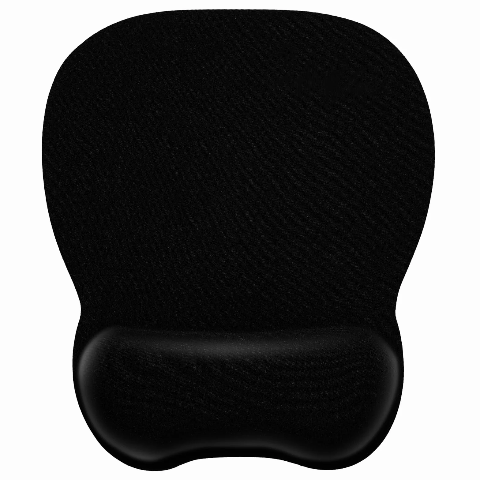 EooCoo Podkladka Pod Mysz na Nadgarstek, Podkładka Pod Myszkę z Poduszką, Ergonomiczna Mouse Pad, Ultracienka i Odporna na Ścieranie, Akcesoria Biurowe i Podróżne na Biurko do PC i Laptopa, Czarna