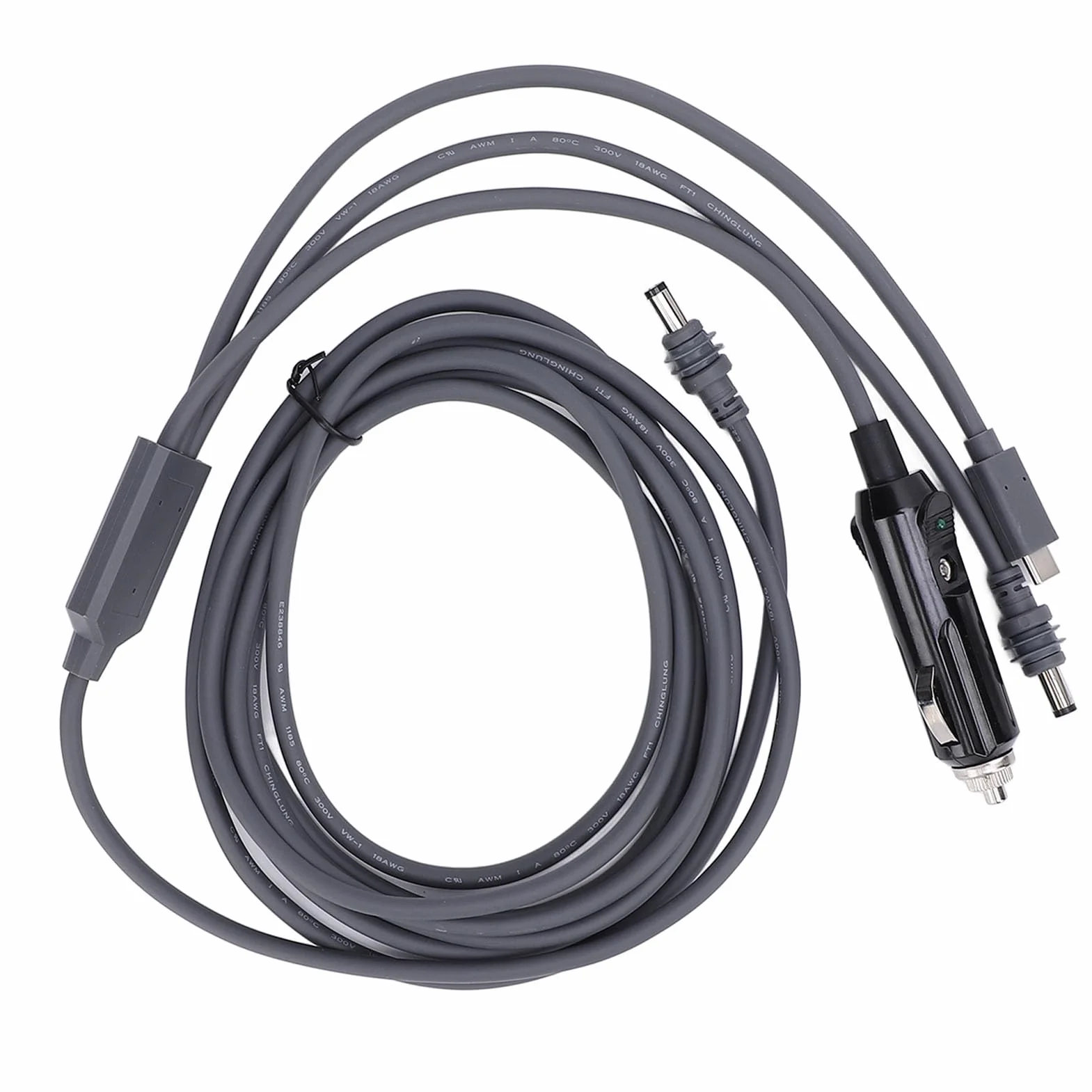 Kabel zasilający satelitarny DC Typ C do DC Przewód wodoodporny Wysoka wydajność Plug and Play Kabel przedłużający z PVC do urządzeń elektronicznych w pomieszczeniach (Plplaavoorsoz8-12)