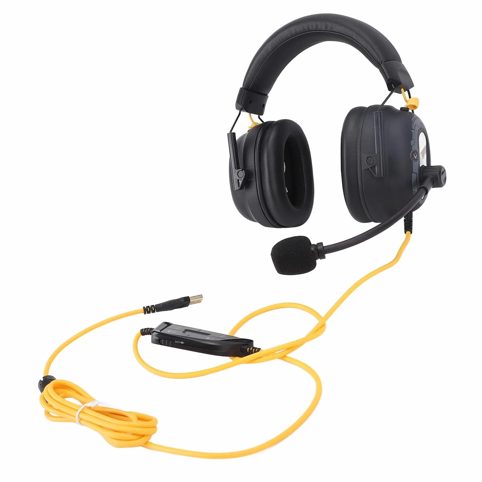 Jiawu HiFi -Surround -sound Gaming Zestaw Słuchawkowy z Mikrofonem Tłumienia Szumu i Niestandardowym Oprogramowaniem do Efektu Dźwięku dla Spersonalizowanych wrażeń z Słuchawkami Słuchawek dla (BLACK)