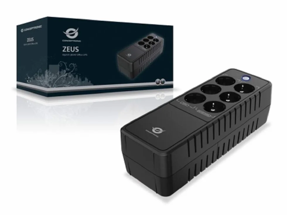 Conceptronic ZEUS05E zasilacz UPS Czuwanie (Offline) 650 VA 360 W 6 x gniazdo sieciowe