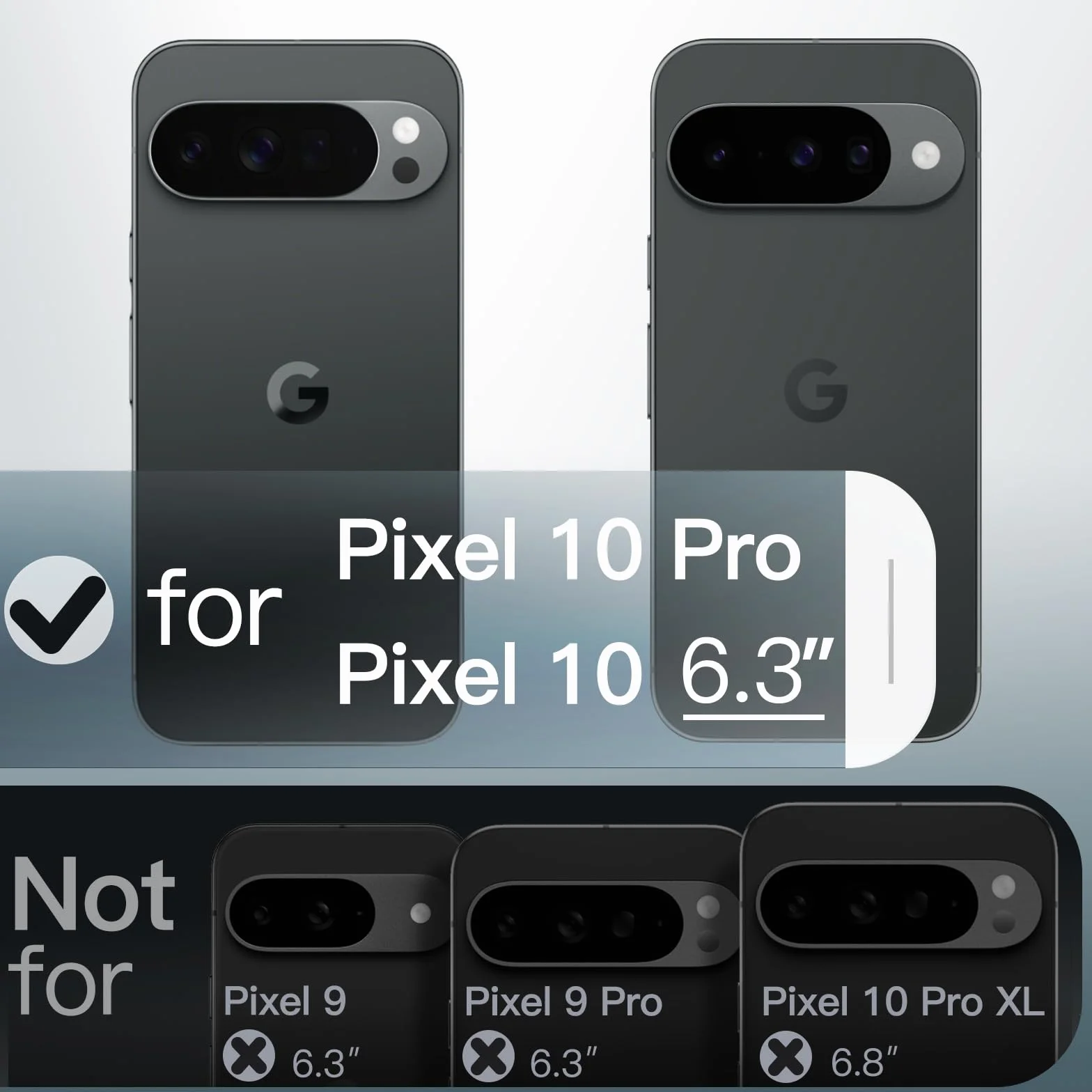 JETech Etui Magnetyczne dla Google Pixel 10/10 Pro 2025, Kompatybilne z MagSafe i Ładowarka Pixelsnap, Półprzezroczysty Matowe Tył Odporny na Wstrząsy Osłona Telefonu (Obsydian)
