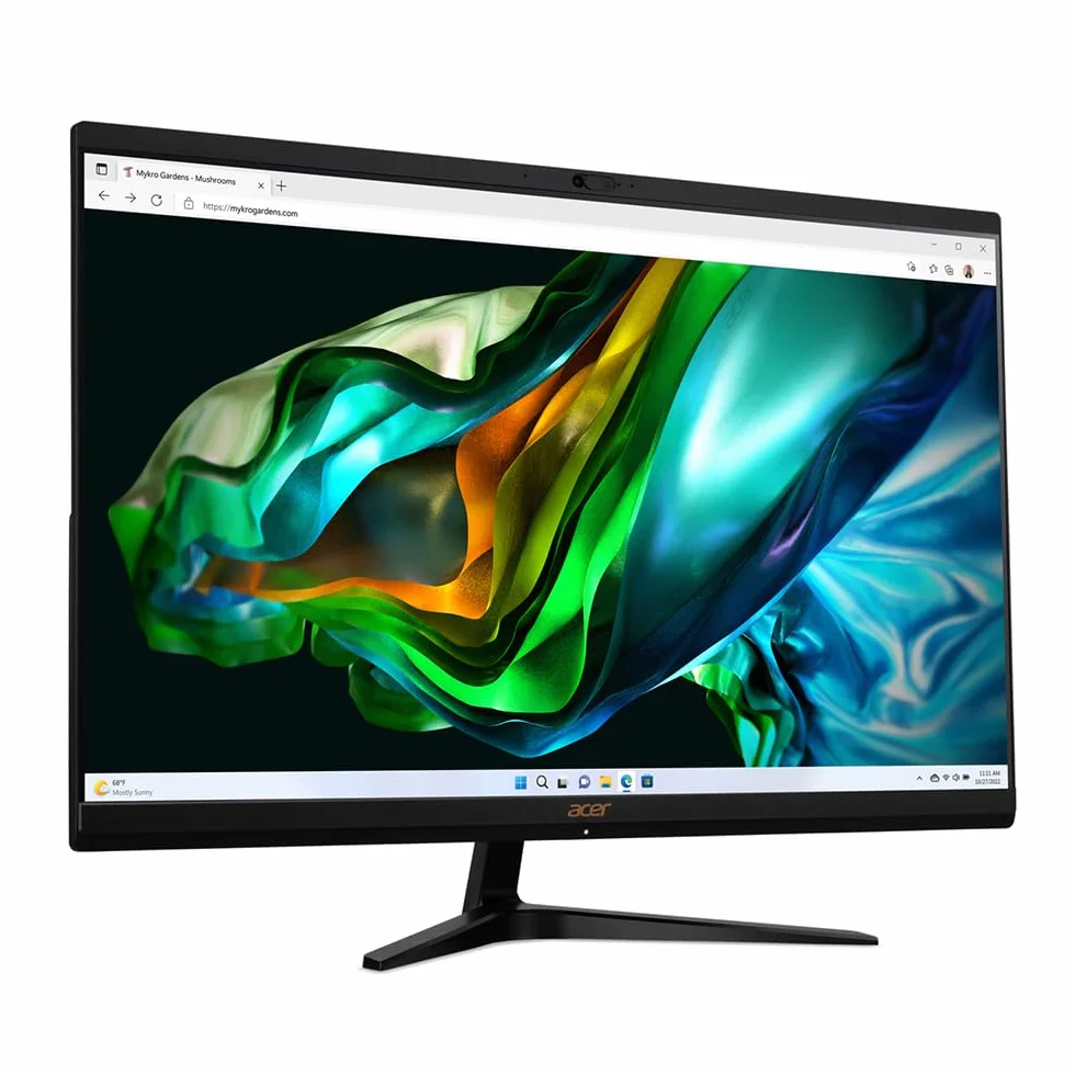 Acer Aspire C27-1800 komputer stacjonarny All in One, komputer stacjonarny, procesor Intel Core i3-1305U, pamięć RAM: 8 GB DDR4, 512 GB SSD, wyświetlacz 27" IPS FHD LED LCD, Intel UHD, Wi-Fi, kamera