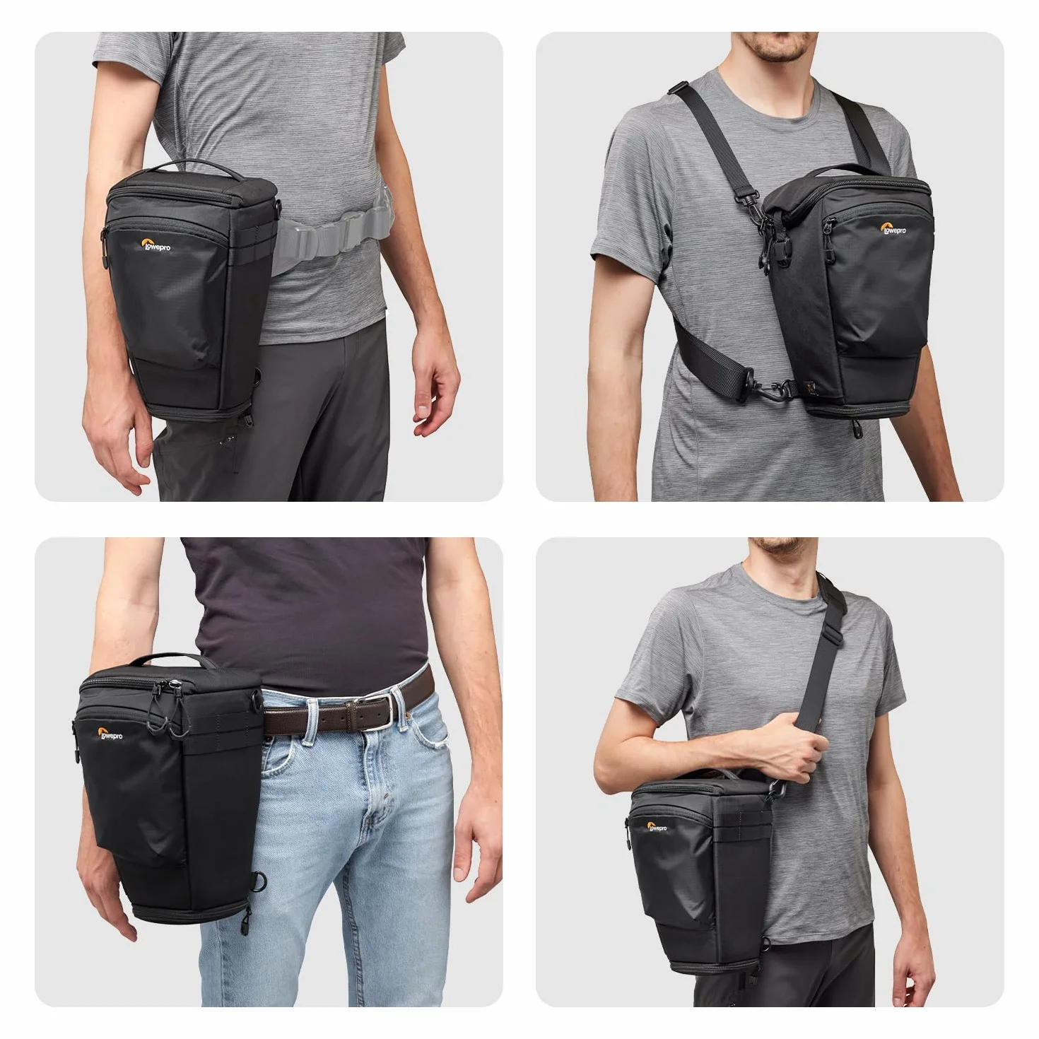 Lowepro ProTactic TLZ 75 Pro AW III torba na aparat fotograficzny Toploader do lustrzanek bezlusterkowych, obj. 6 l, wym. : 37 x 14 x 16 cm, do aparatów z założonym obiektywem, modułowa torba na