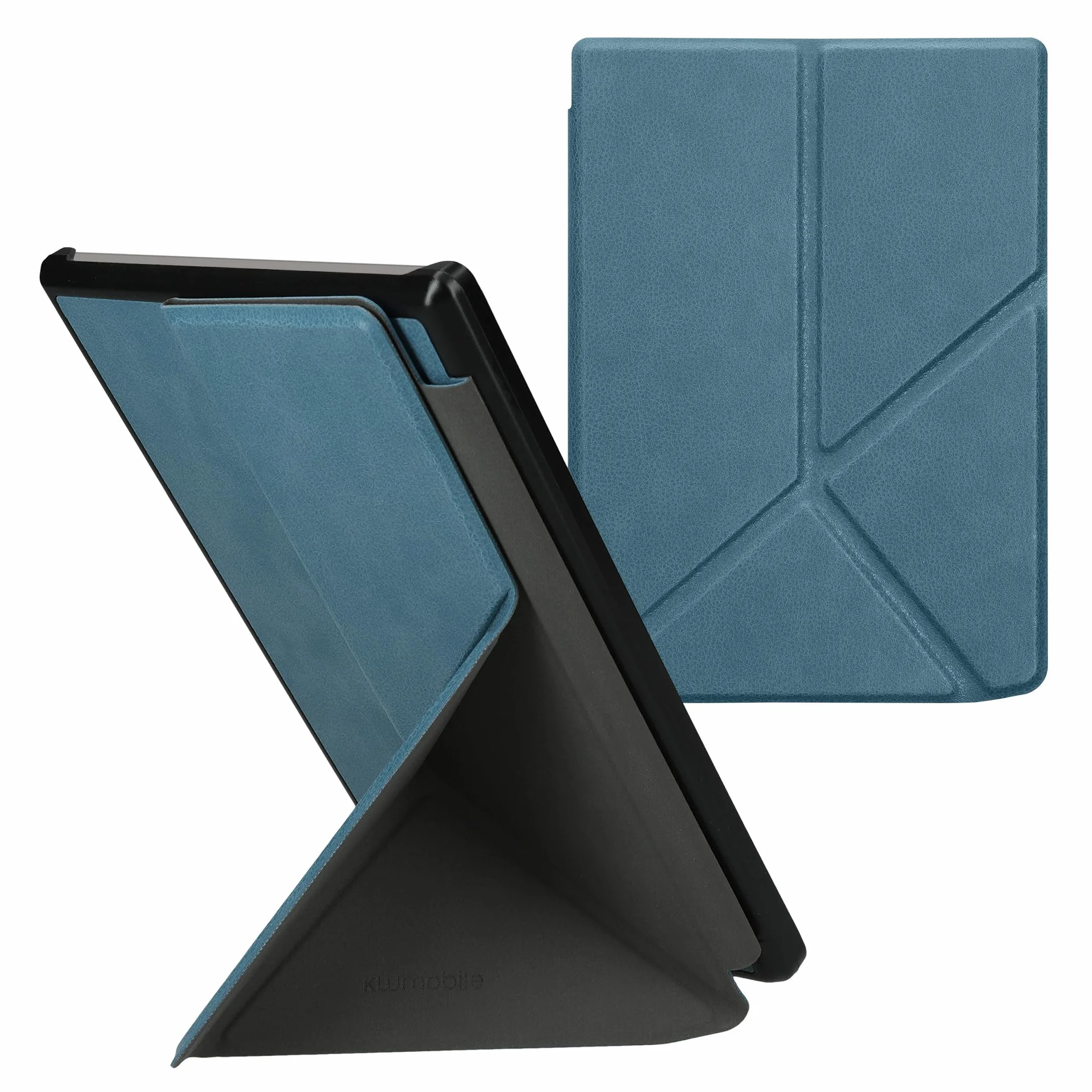 kwmobile Etui Kompatybilne z Pocketbook InkPad 4 / Color 3 / Color 2 / Vivlio InkPad 4 / InkPad Color 3 Etui - Magnetyczne Etui z Klapką na Tablet eReader Skóra syntetyczna - Petrol
