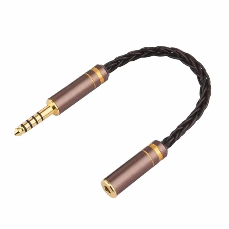 Premium 2,5 mm 3,5 mm 4,4 mm kabel audio HiFi adapter do słuchawek 2,5 3,5 4,4 gniazda męskie żeńskie złącze h&*igh qu>ality przewód (4,4 m do 3,5F)