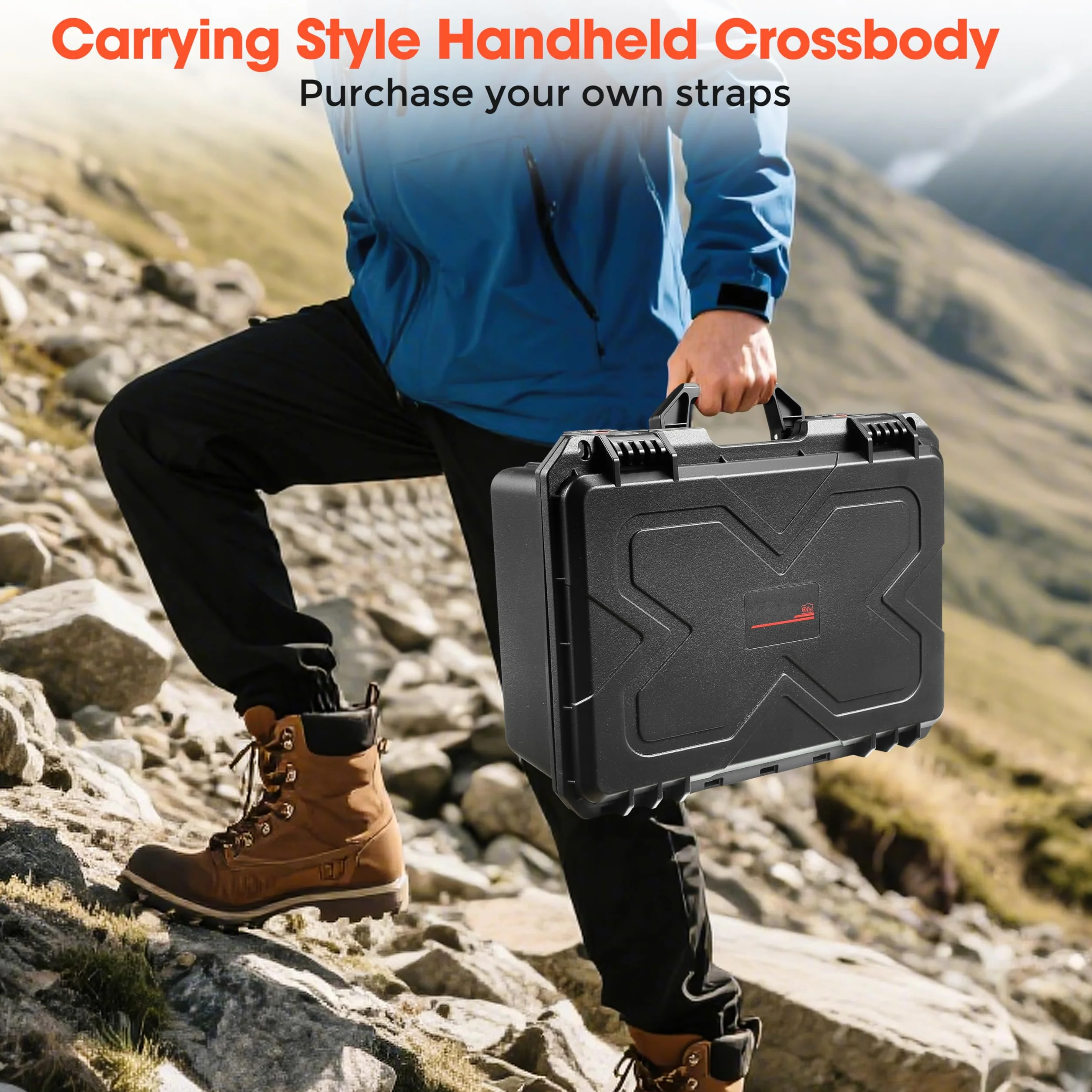 STARTRC VCR Twarde etui do aparatu DSLR SLR soczewki wodoodporne IP67 ochrona przed podróżą dzielniki dla DJI Mavic 4 Pro/Air Drones dla Gopro Hero 13 12 11 10 akcesoria (tylko etui) 16 x 12 x 7 cali