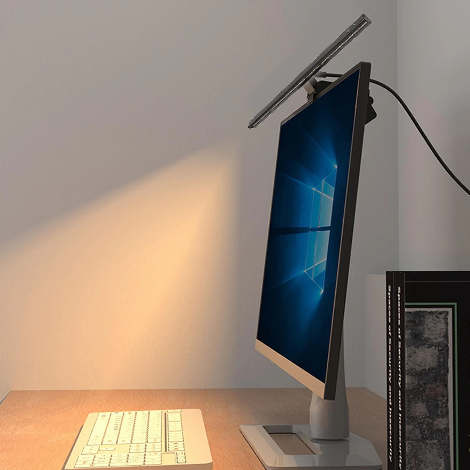 Monitoruj Pasek świetlny, Ochrona Oczu Zasilany Przez USB Możliwość Przyciemniania Paska świetlnego Ekranu Sterowanie Dotykowe Lampa do Monitora Komputerowego z 15 Trybami