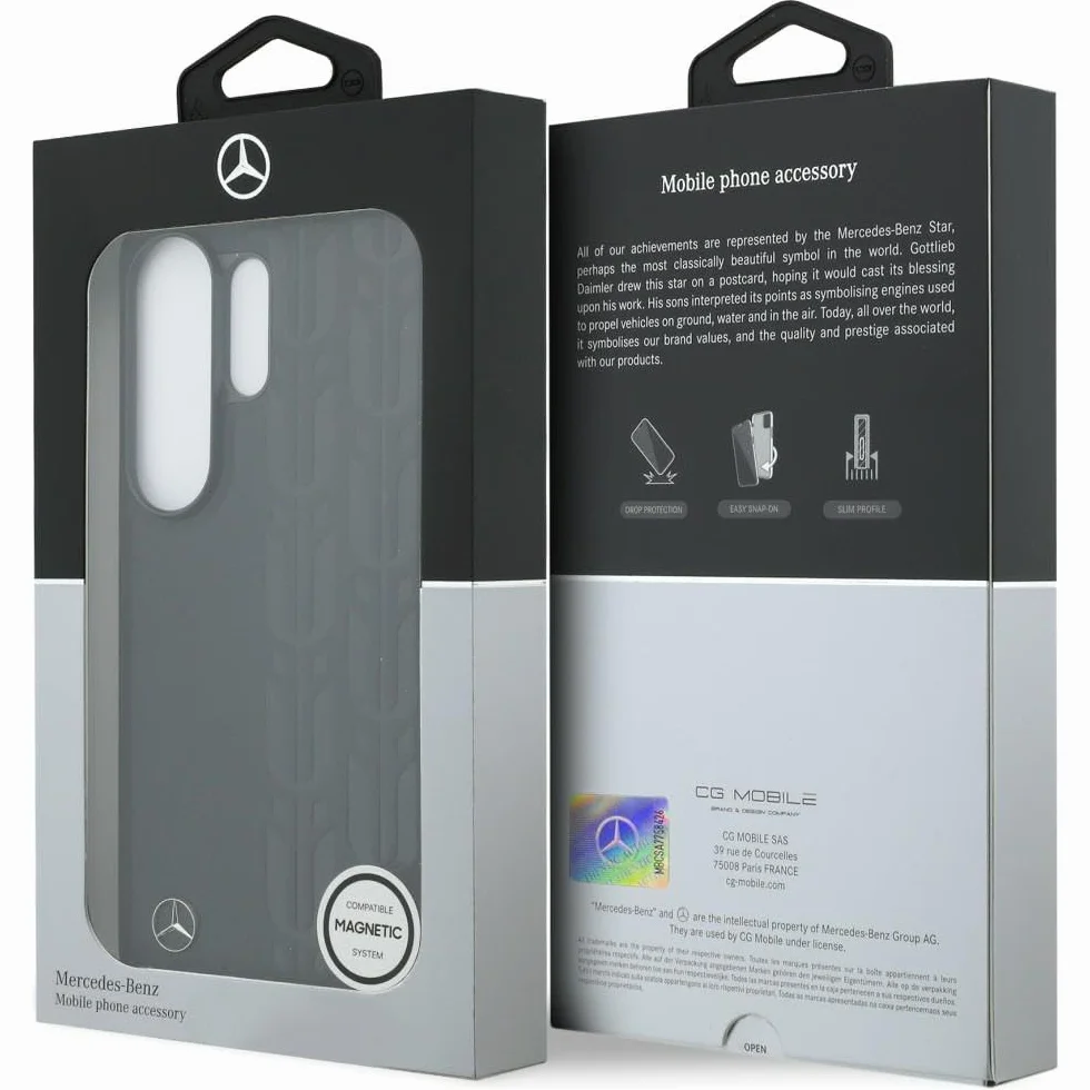CG MOBILE Mercedes etui na telefon Samsung Galaxy S26 Ultra kompatybilne z MagSafe (czarne)