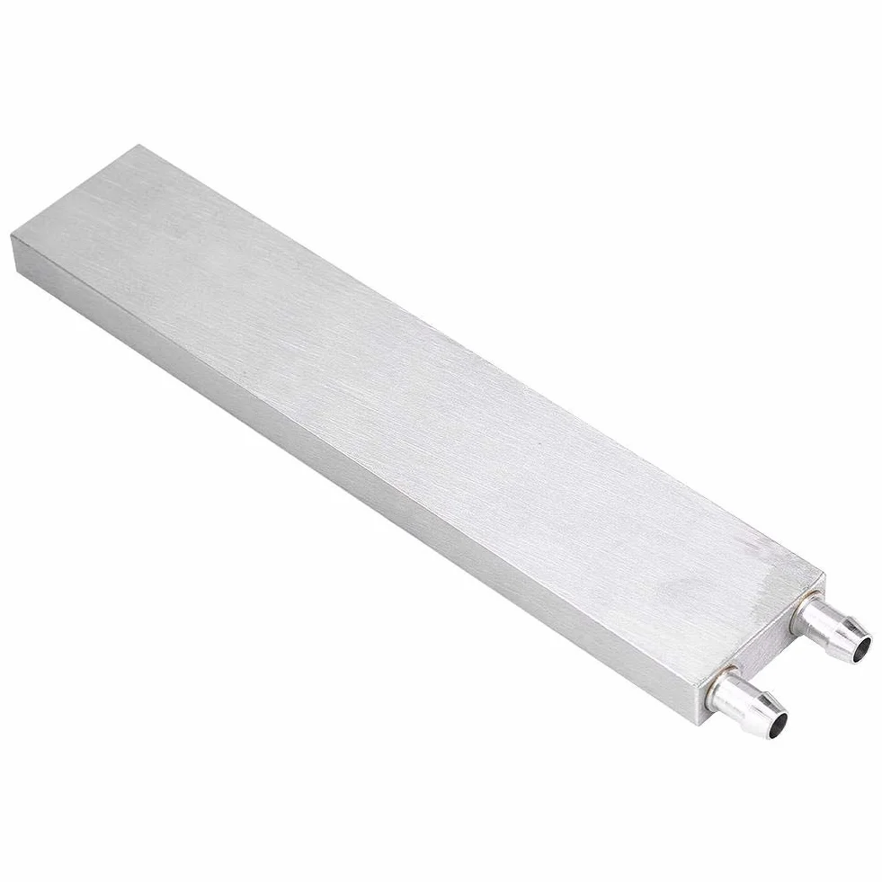 Garsent Blok chłodzenia wodą, aluminiowy procesor, blok chłodzenia wodą, chłodzenie wody, system radiatora do laptopa PC, 40 x 200 x 12 mm