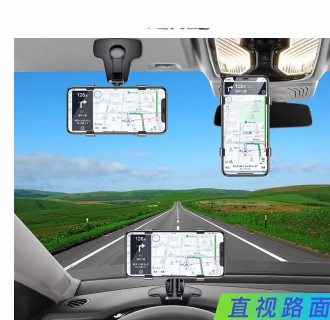 Uchwyt Telefon 360 stopni obrót pod wieloma kątami uchwyt samochodowy na telefon uniwersalny stojak smartfona komórkowy wspornik do montażu gps Do Samochodu(1pc)