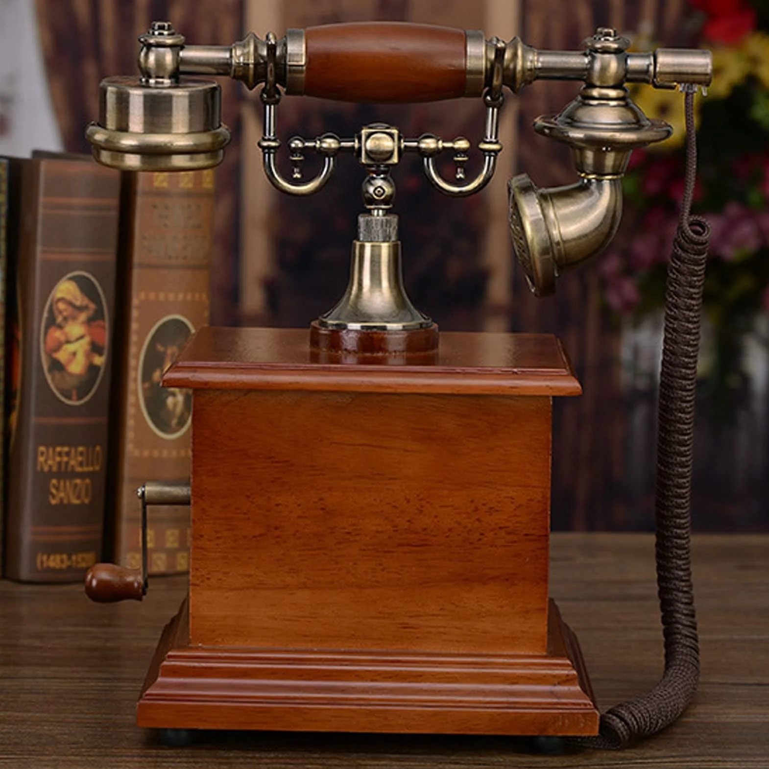 Telefon Retro, Telefon Stacjonarny Z Przyciskami, Antyczny Telefon, Telefony Vintage Z Podświetleniem, Telefon Stacjonarny Do Domu, Wystroju, Salonu, Sypialni, Biura,
