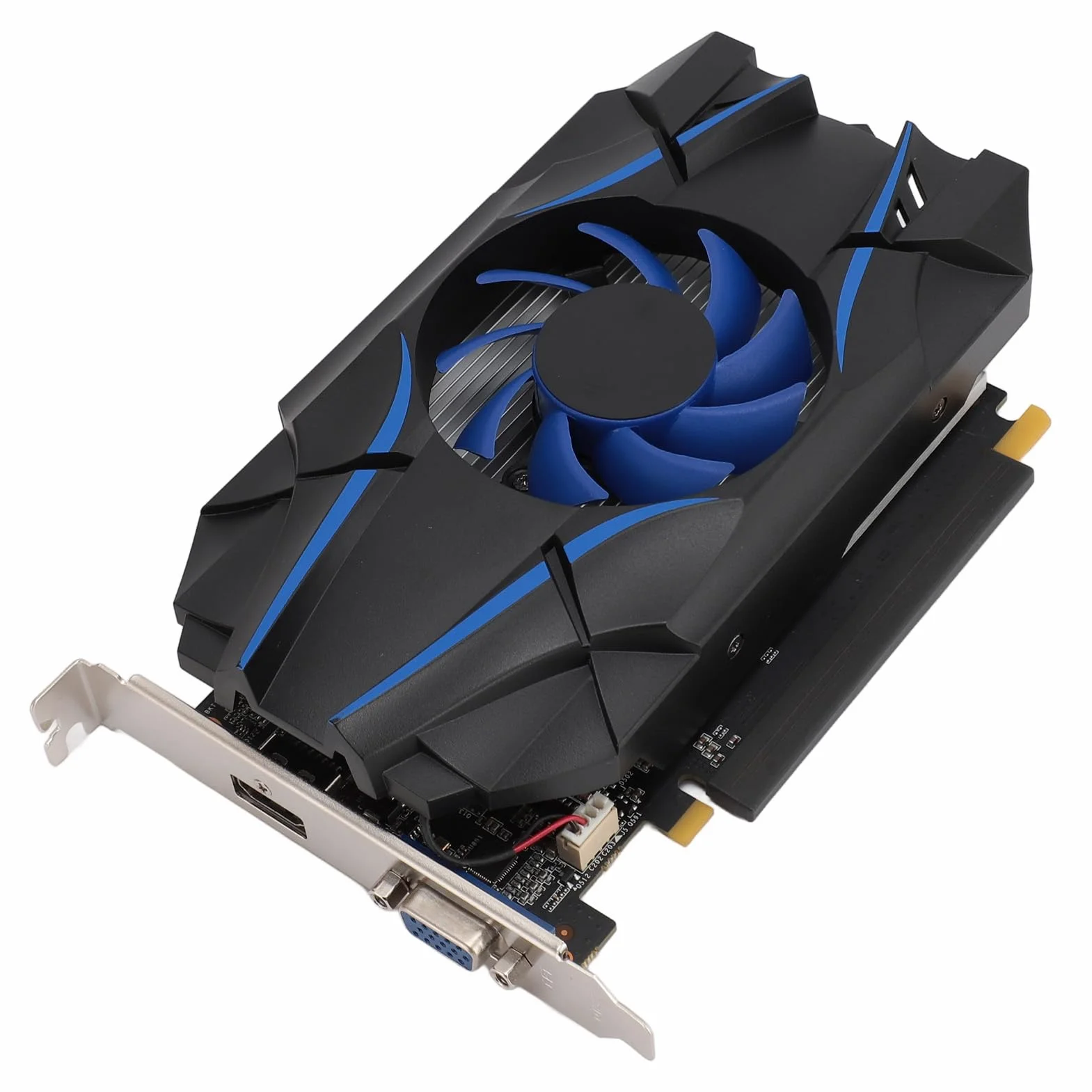 Bewinner Karta Graficzna GT1030 2GD5 |2 GB Pamięci GDDR5, Taktowanie Rdzenia 6008 MHz, PCIe 2.0 X16 z HDMI/VGA, Chłodzenie Wentylatorem do Gier i Pracy na Komputerze