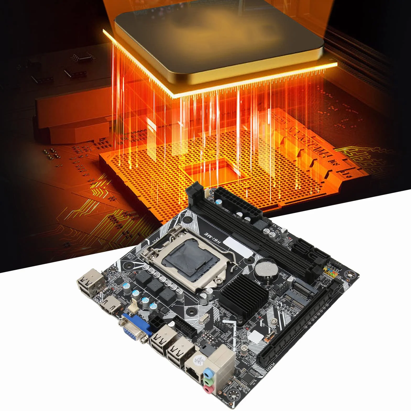 LGA 1155 Płyta Główna Mini ITX DDR3 do Komputera Stacjonarnego Płyta Główna Komputera NVME WiFi M.2 VGA Wyjście HD 10 USB 2.0 Mini ITX Kompletna Zamienna Płyta Główna