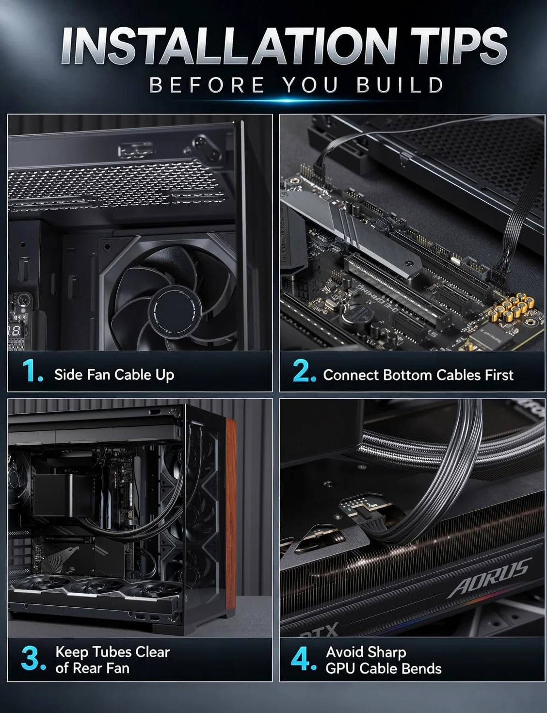 AsiaHorse Scutum Ultra ATX obudowa PC, Panorama Mid Tower z 6 wentylatorami Nyota Pro Reverse ARGB i koncentratorem Umbra, Back-Connect ATX, drewniany akcent, grzejnik 360 mm, typ C 20 Gbps, czarna