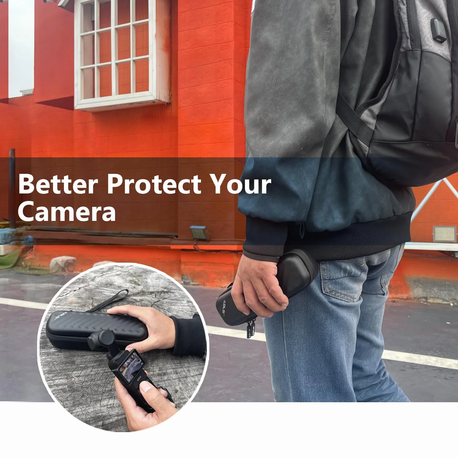 Futerał Ochronny JSVER do Akcesoriów DJI Osmo Pocket 3 Creator Combo,Pojemna Torba Ochronna do Przenoszenia i Przenośny Futerał Podróżny