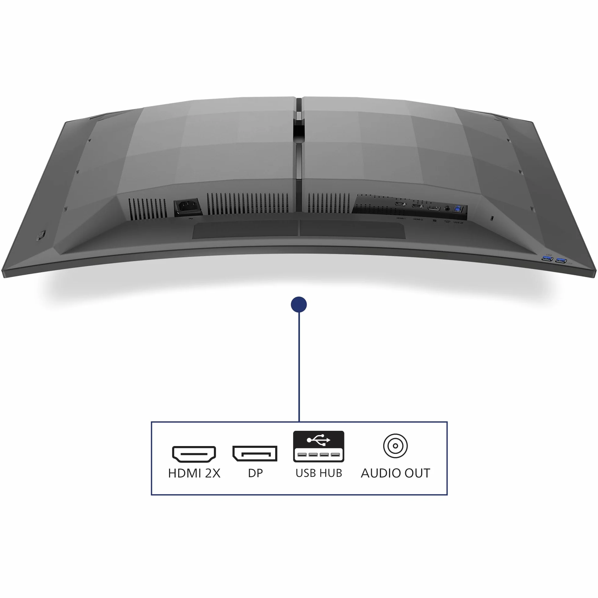 Philips Evnia 34M2C6500AM - Zakrzywiony monitor WQHD OLED, 175 Hz, 0,03 ms, FreeSync Premium Pro, comp. G-Sync, HDR400 (3440x1440, 2X HDMI, DisplayPort, Hub USB) Ciemnoszary