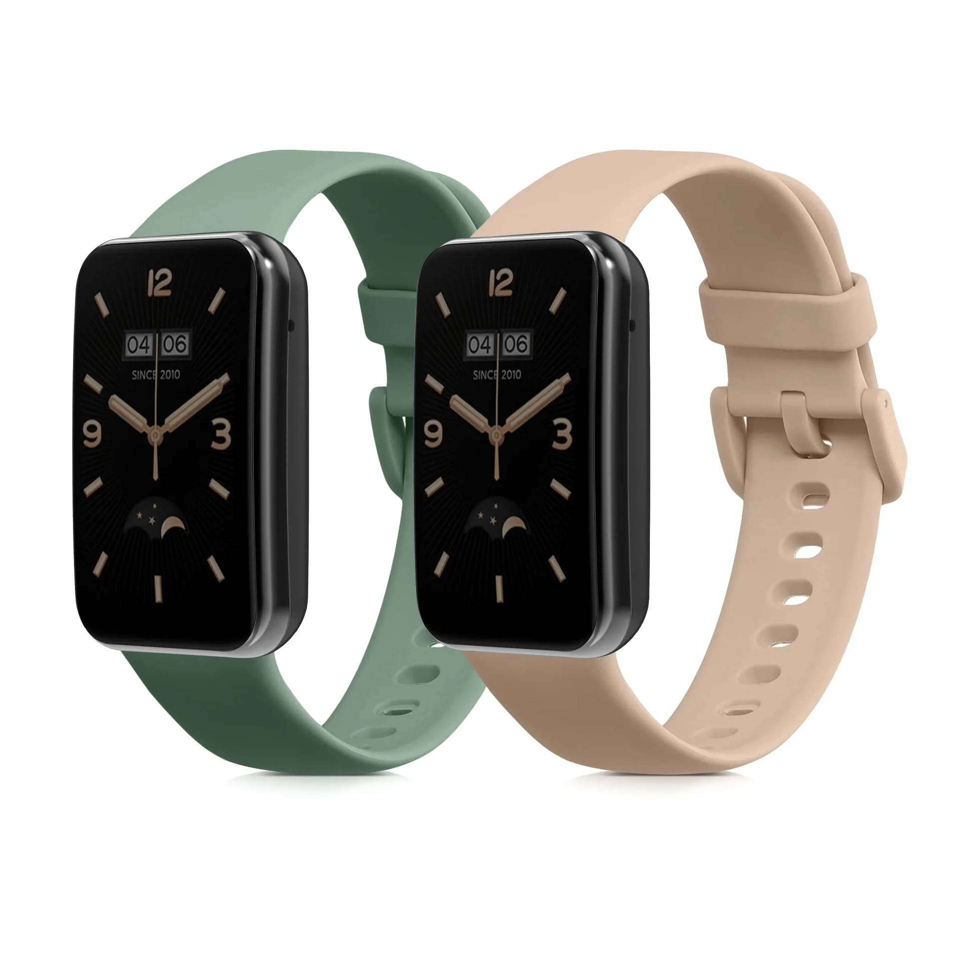 kwmobile Pasek kompatybilny z zegarkiem Xiaomi Mi Band 7 Pro, 2 x zapasowy silikonowy pasek do zegarka