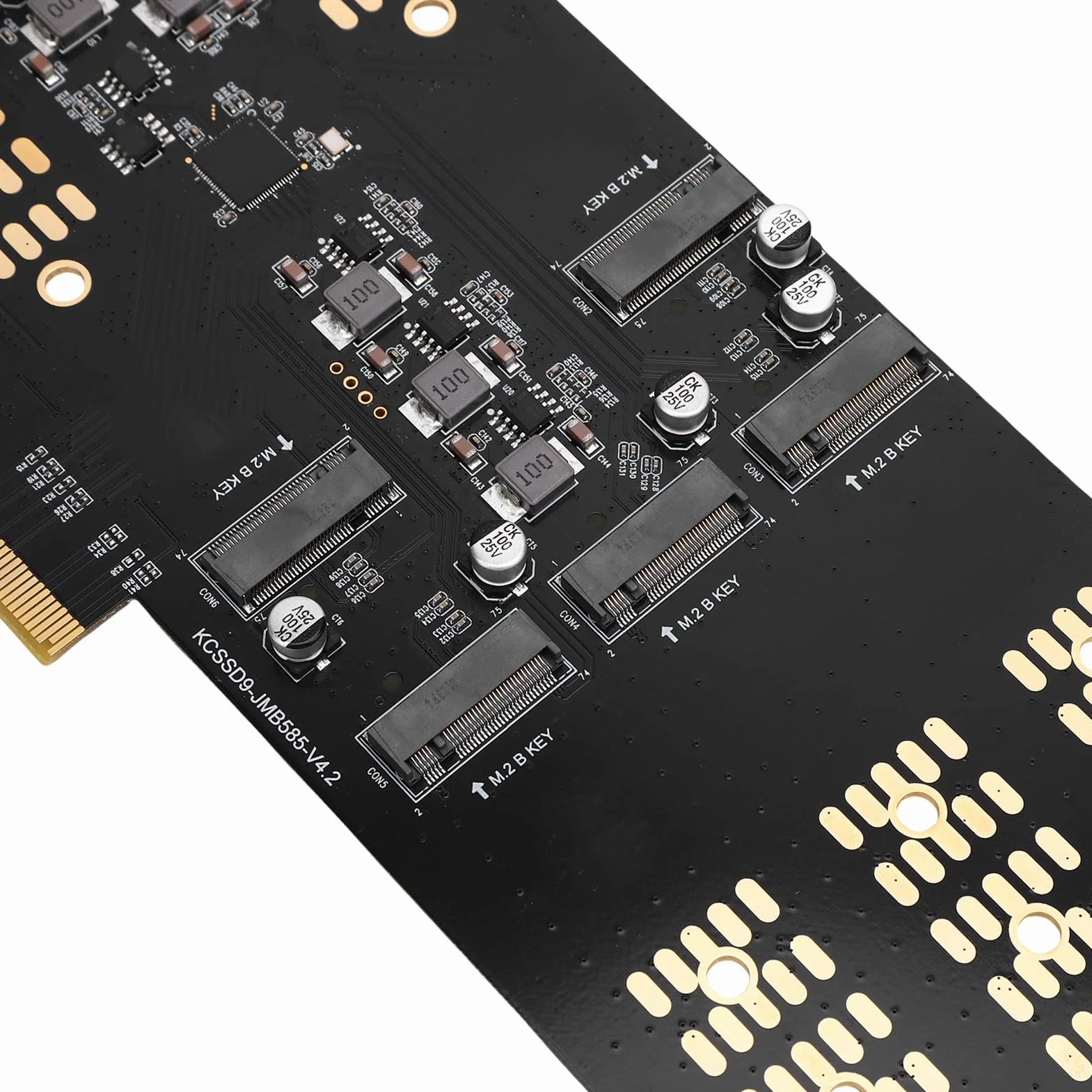 Cuifati M.2 PCIE do M.2 Serial ATA Ssd Adapter, 5 Szczeliny M.2 PCIE Karta Ekspansji, PCIE i Szeregowe Protokoły ATA, M. 2 PCIE do M. 2 Adapter Ssd, dla 2 280 2 260 2 24 2 2 2