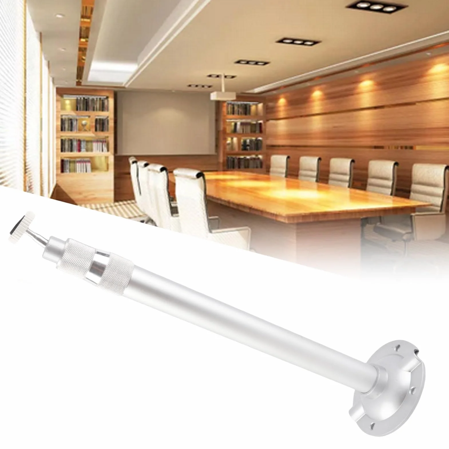 Bewinner Uchwyt do montażu sufitowego projektora, regulowany 360°, uniwersalny stop aluminium z gwintem 1/4 do 5 kg